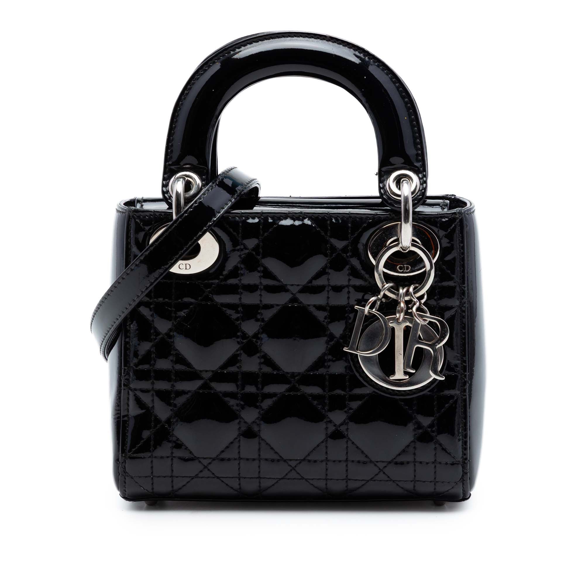Dior Mini Patent Cannage Lady Dior Size ONE SIZE - 1 Thumbnail