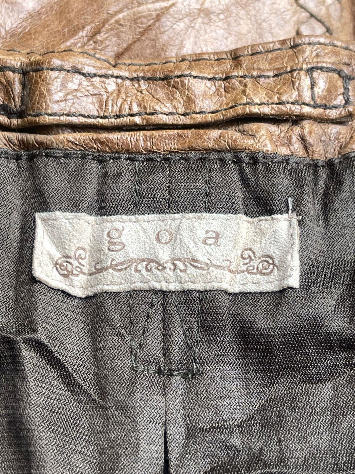 If Six Was Nine × Japanese Brand × Le Grande Bleu (L.G.B.) GOA Deconstructed Leather Vest Jacket Size US M / EU 48-50 / 2 - 19 Thumbnail