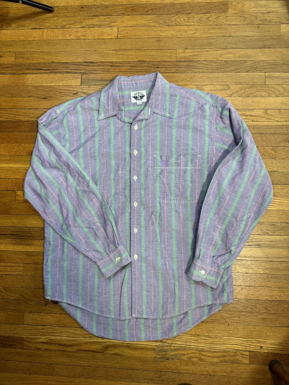 Dockers × Vintage Vintage Striped Dockers Button Up Shirt Size US L / EU 52-54 / 3 - 1 Thumbnail