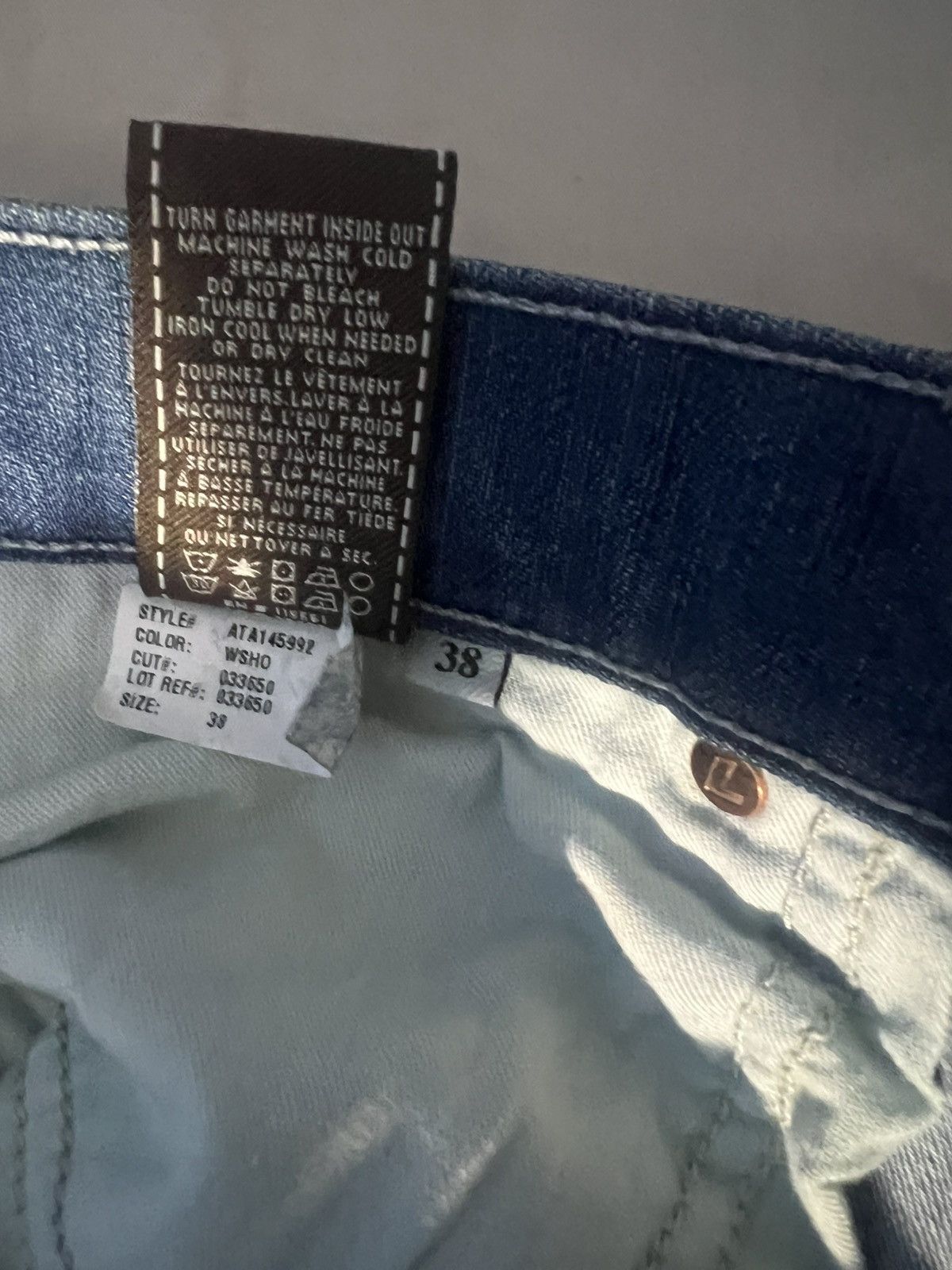 Seven 7 Seven for all Mankind 38x34 light blue denim Size US 38 / EU 54 - 3 Thumbnail
