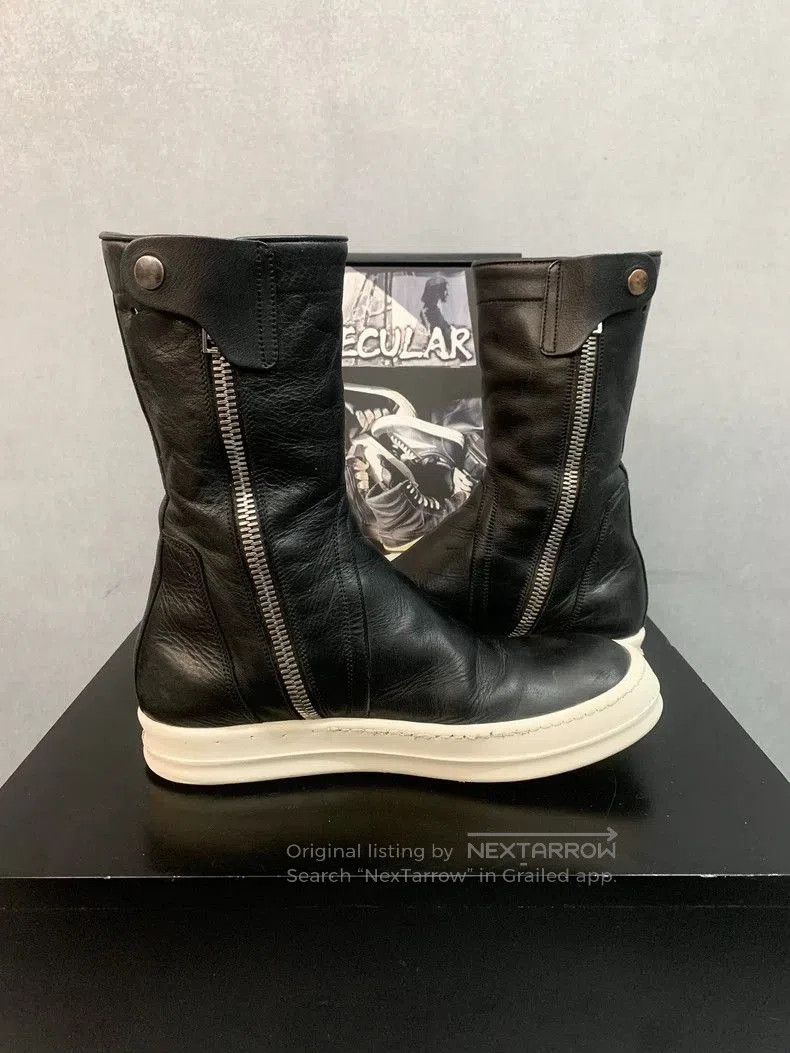 Rick Owens Rick Owens Black Leather High Boots. Size US 7 / EU 40 - 5 Thumbnail