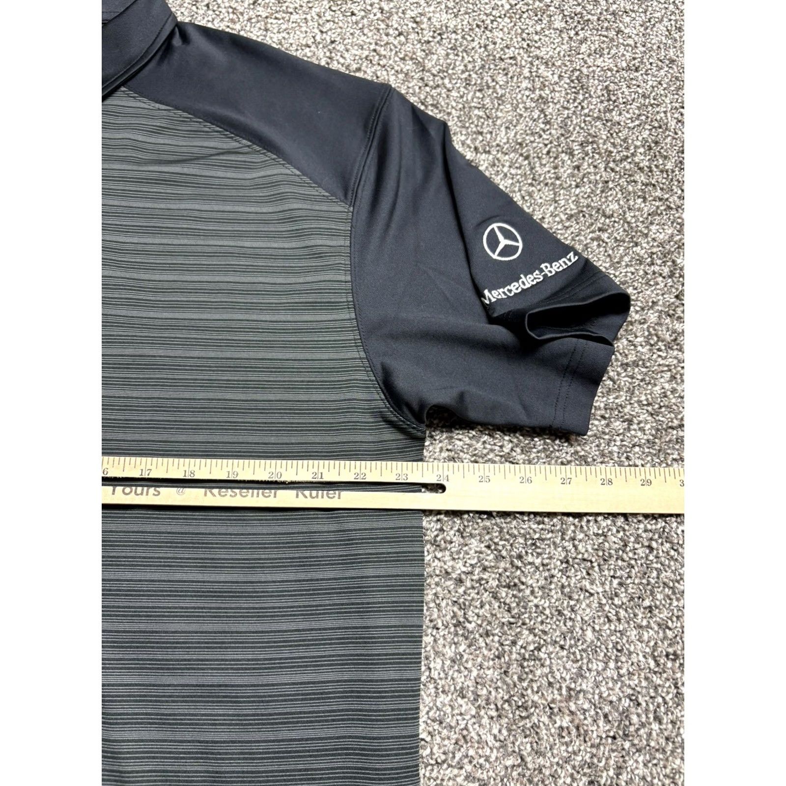 Mercedes-Benz Mercedes-Benz Polo Shirt Mens L Performance Contrast Collar Polo Shirt Col r Logo Black Short Sleeve Casual Golf Spring Summer Mens Size US L / EU 52-54 / 3 - 7 Thumbnail