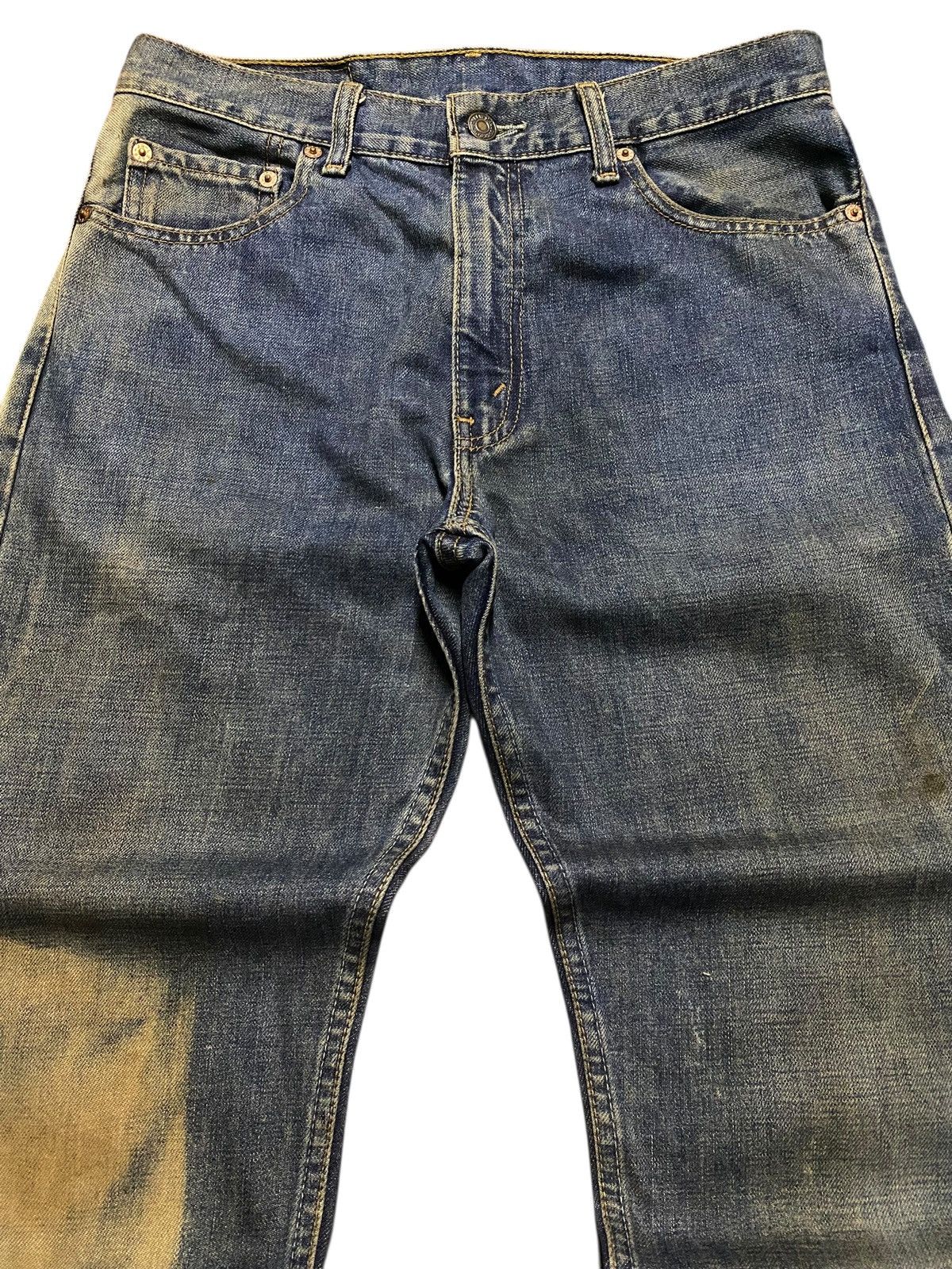 Levi's Vintage Levis 505 Mud Wash Distressed Loose Jeans Size US 30 / EU 46 - 3 Thumbnail