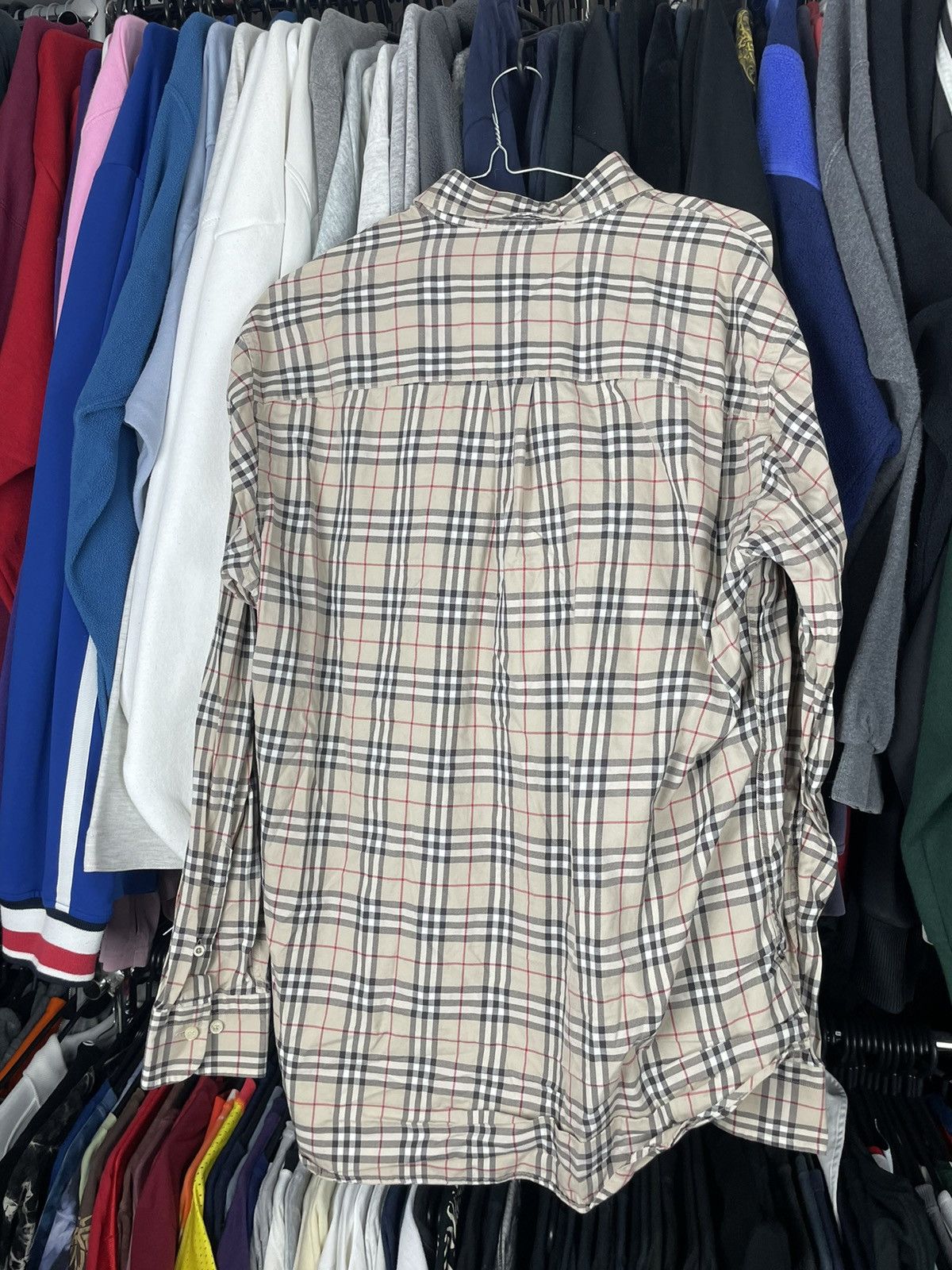 Burberry × Vintage Vintage 90s Burberry London Nova Check Plaid Shirt RARE y2k Size US M / EU 48-50 / 2 - 9 Thumbnail