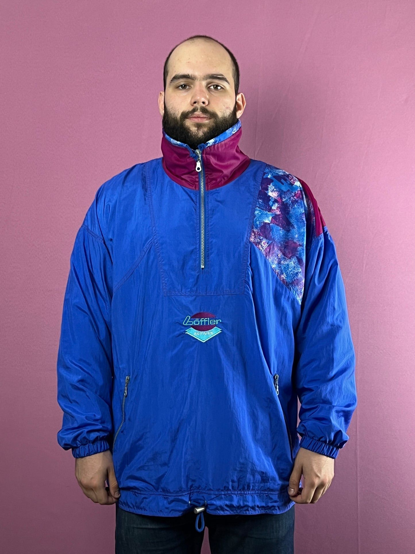 Other 90s Loffler Vintage Men's 1/4 Zip Windbreaker Jacket - XL Size US XL / EU 56 / 4 - 2 Thumbnail