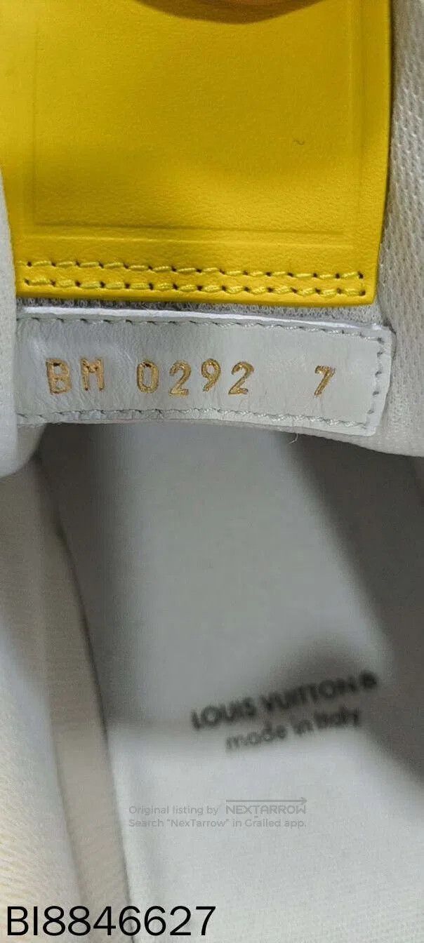 Louis Vuitton luxury yellow and white trainers by LV. Size US 8 / EU 41 - 6 Thumbnail