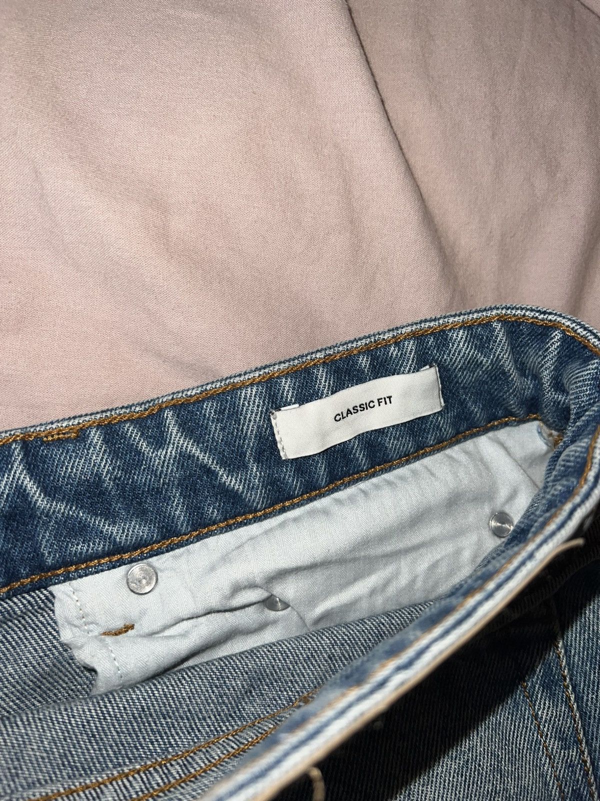 AMI AMI BLUE COTTON CLASSIC FIT JEANS Size US 30 / EU 46 - 6 Thumbnail