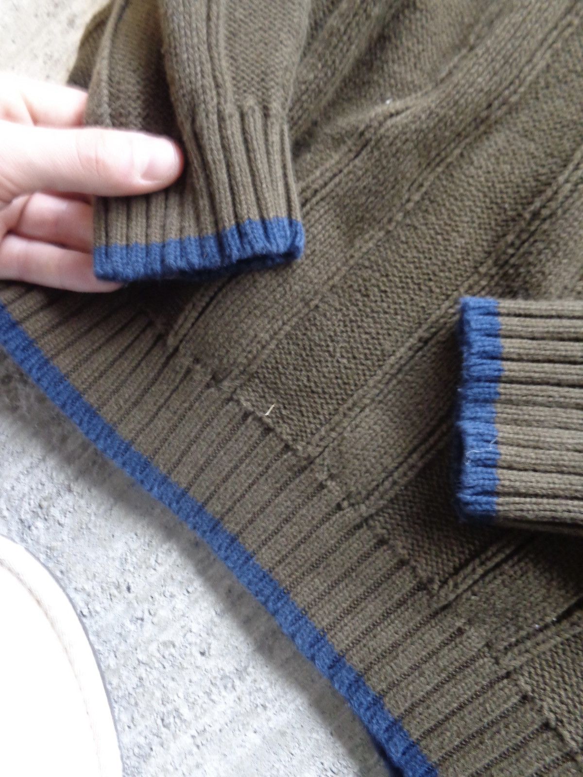 Japanese Brand × Vintage Aeropostale 2000s ribbed pretty v neck sweater Size US L / EU 52-54 / 3 - 4 Thumbnail