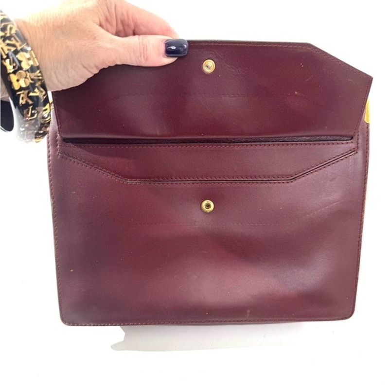 Cartier Cartier Burgundy Wristlet pouch with exterior front pocket Size ONE SIZE - 7 Thumbnail