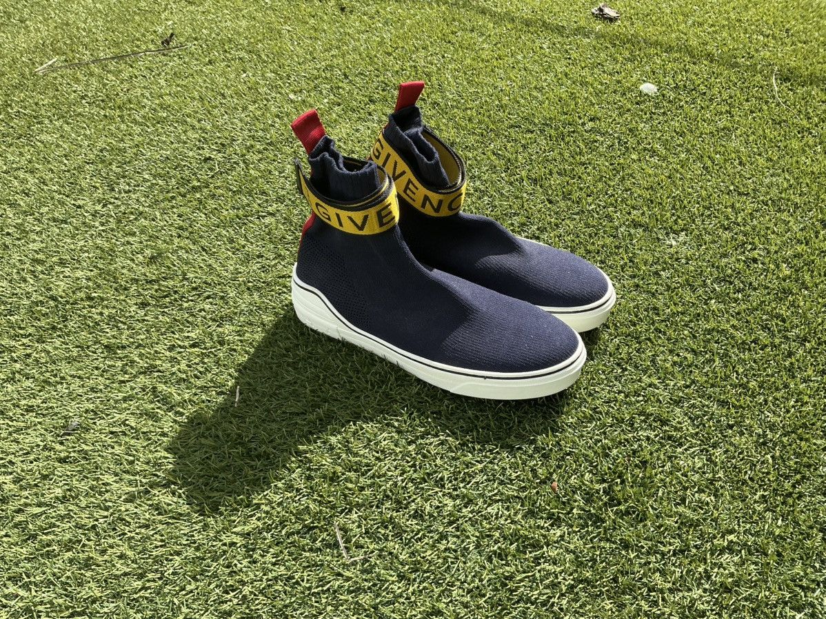 Designer × Givenchy Givenchy George V Sock Blue/Yellow Size US 10.5 / EU 43-44 - 4 Thumbnail
