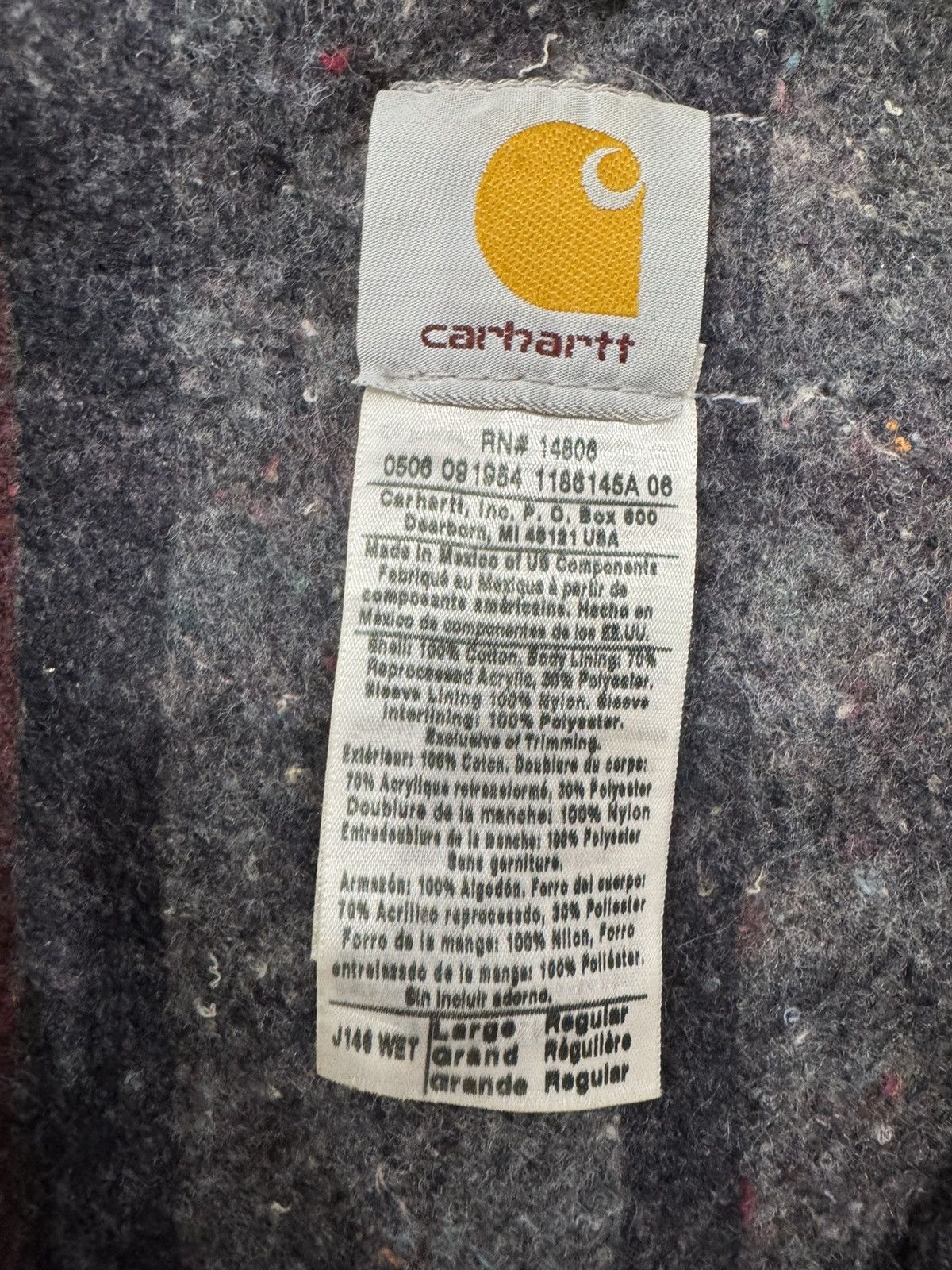 Carhartt Carhartt Detroit Jacket J146 WET usa vintage og workwear Size US L / EU 52-54 / 3 - 5 Thumbnail