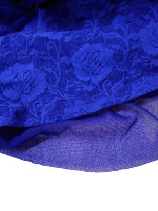 Japanese Brand Blue lace blouse with feathers sz S Size S / US 4 / IT 40 - 5 Thumbnail