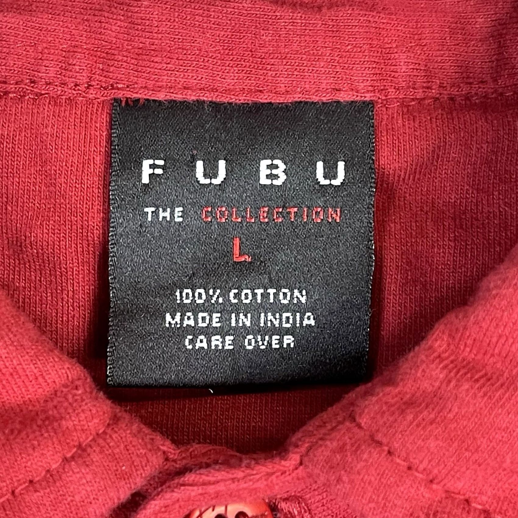 Fubu FUBU Polo Shirt Mens L Red The Collection Vintage Short Sleeve Rugby Knit Shirts Size US L / EU 52-54 / 3 - 4 Thumbnail