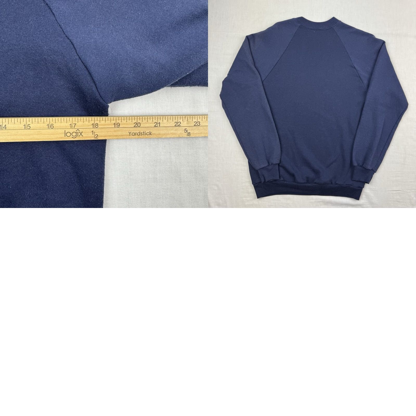 Jerzees VINTAGE NCO School Army Sweatshirt Men's Medium Blue Jerzees 80s USA Army 1980s Pullover Crew Neck Regular - Mens Tools: Navy? Size US M / EU 48-50 / 2 - 8 Thumbnail