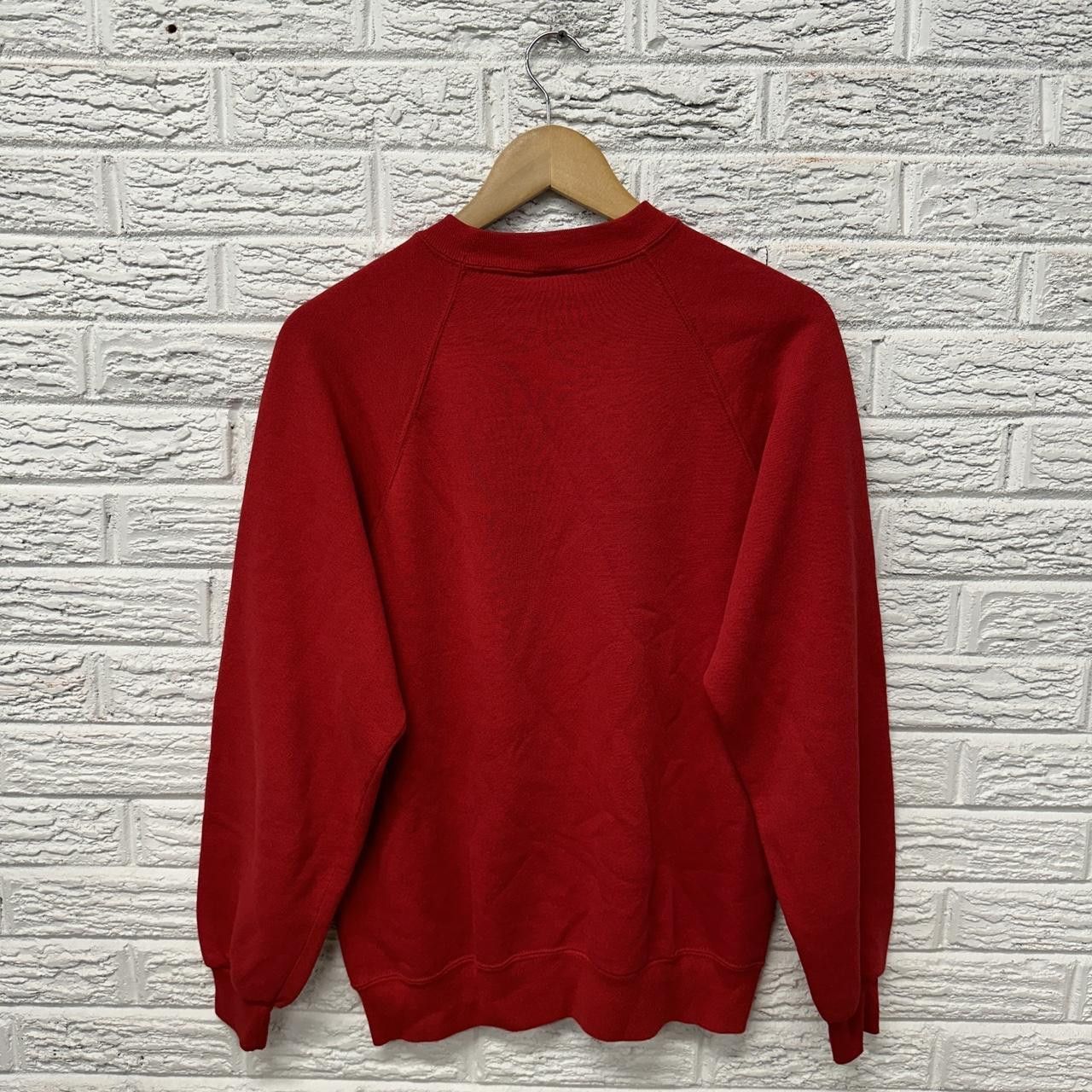 Jerzees Vintage Jerzees Made in USA Blank Sweatshirt Red Large Size US L / EU 52-54 / 3 - 3 Thumbnail