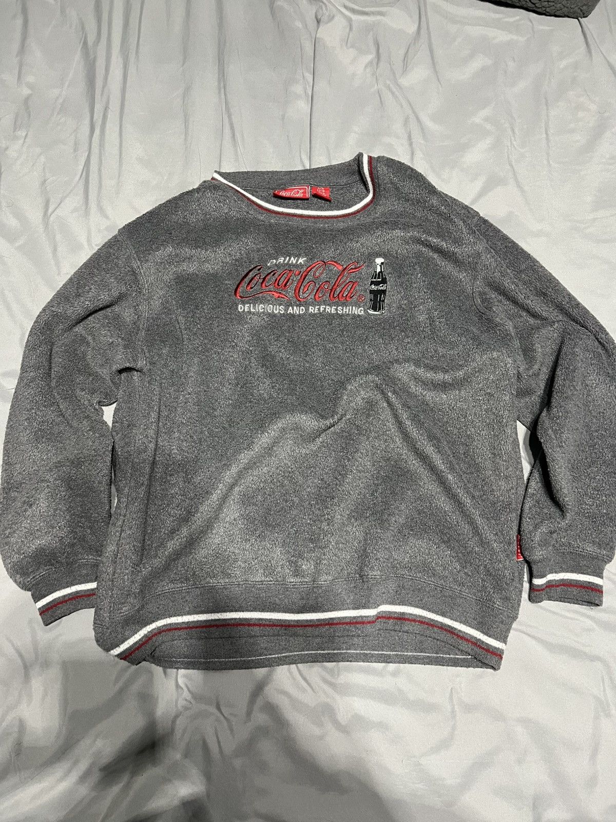 Coca Cola Vintage Coca-Cola sweatshirt grey large Size US L / EU 52-54 / 3 - 1 Thumbnail