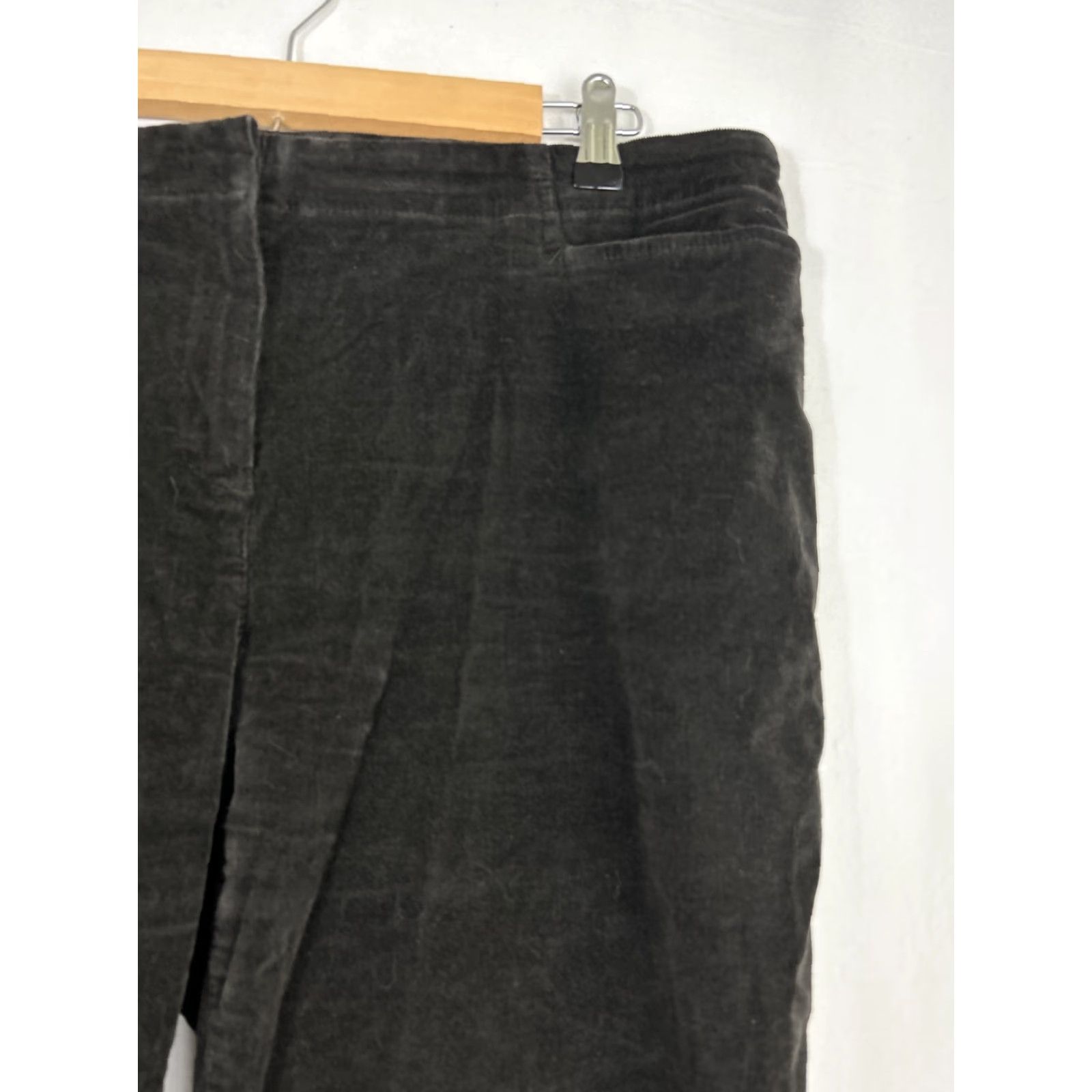 J. Jill J. Jill Womens Pants Size 12 Black Wash Corduroy Mid Rise Cotton Blend 34x30 Size 24" / US 00 / IT 34 - 5 Thumbnail