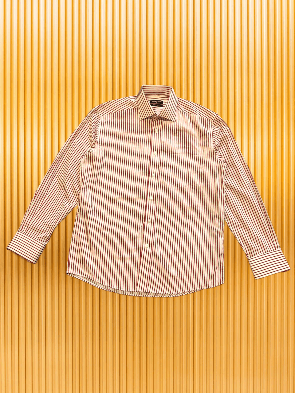 Valentino Valentino STRIPED Button Up Shirt Long Sleeve Size US XL / EU 56 / 4 - 1 Thumbnail