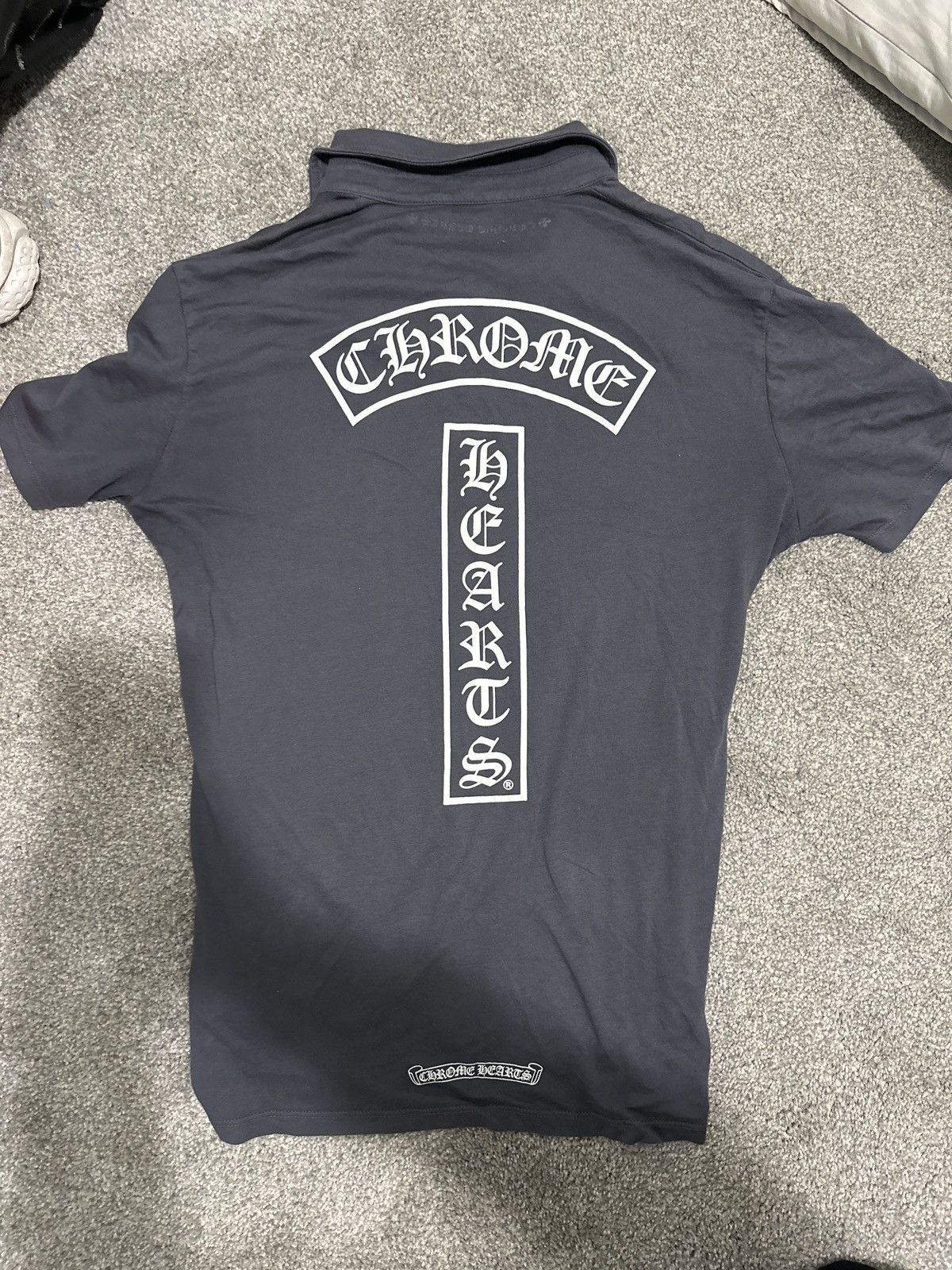 image of Chrome Hearts Polo in Grey, Men's (Size Medium)