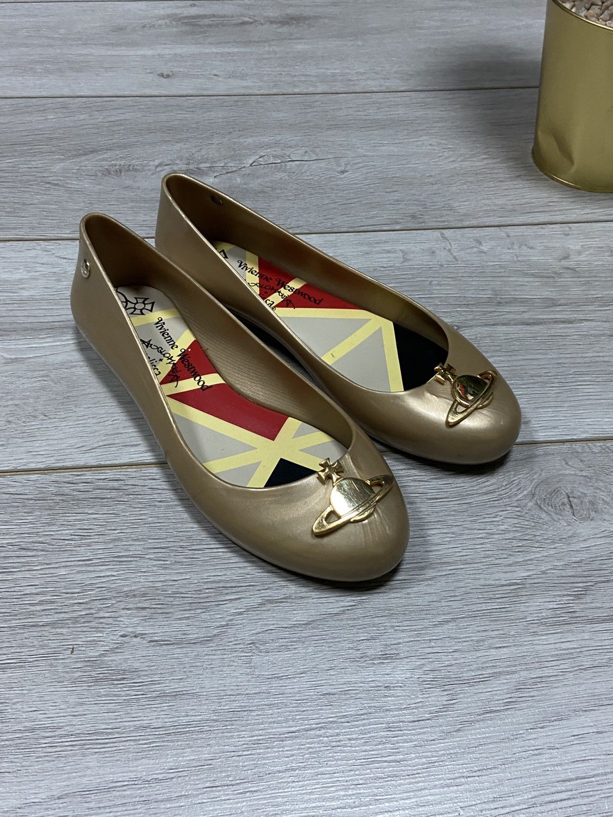 Melissa × Vivienne Westwood Vivienne Westwood x Melissa ballet flats big gold Orb Size US 7 / IT 37 - 2 Thumbnail