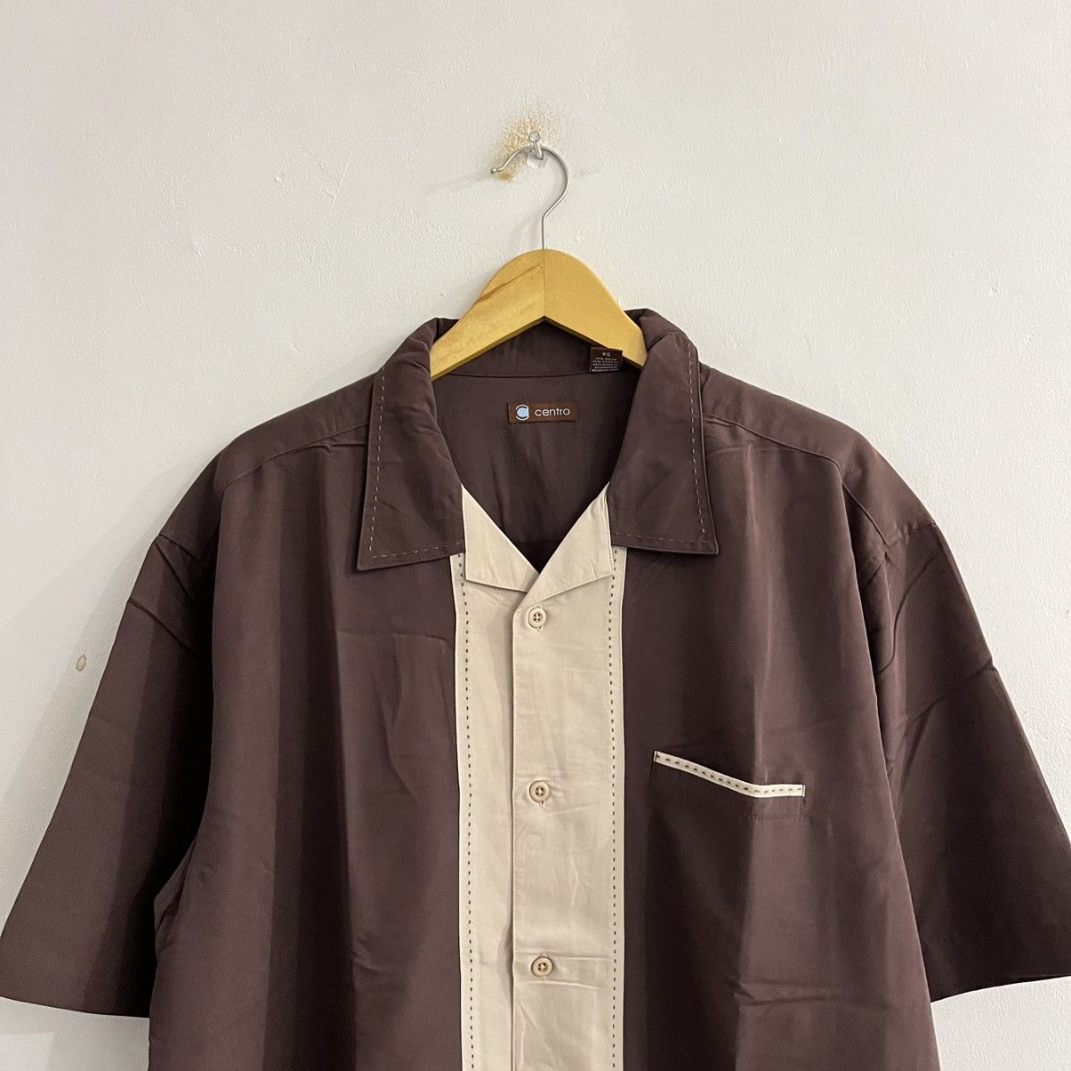 Japanese Brand Centro - Campcollar Two Tone Color Shirt Size US XL / EU 56 / 4 - 2 Thumbnail