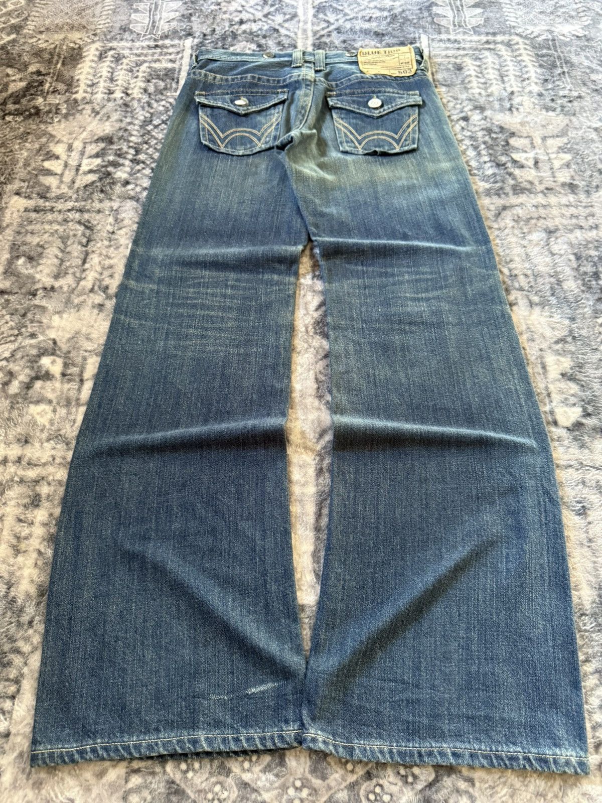 Edwin EDWIN 503 Japan Medium Wash Flared Jeans Size US 29 - 2 Thumbnail