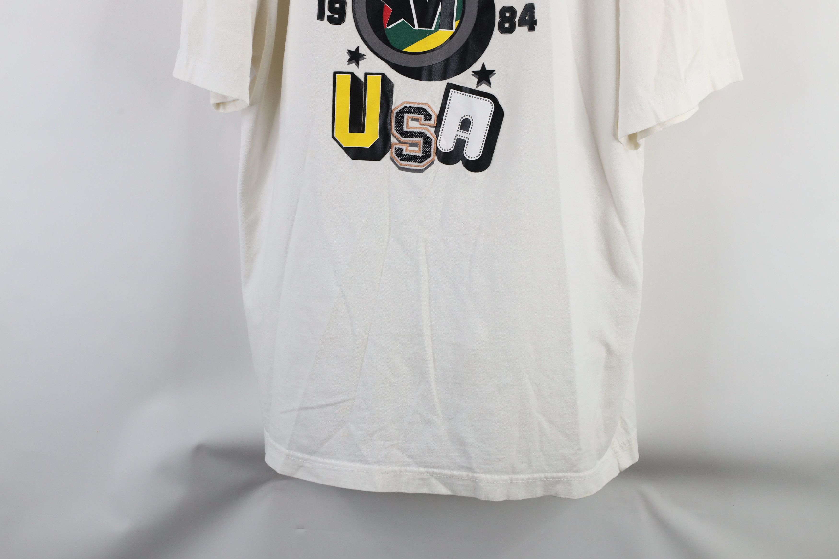 Mecca × Vintage Vintage Mecca USA Out Hip Hop Short Sleeve T-Shirt White Size US XL / EU 56 / 4 - 3 Thumbnail