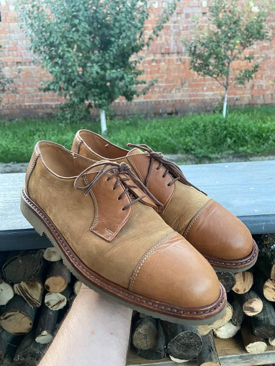 Bally Vintage Bally Guidi style Faded Leather Shoes Size US 9.5 / EU 42-43 - 1 Thumbnail