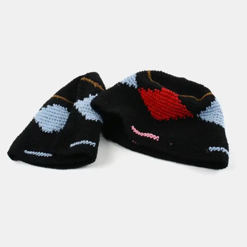 Japanese Brand Knitted Mix-color Bucket Hats Size ONE SIZE - 4 Thumbnail