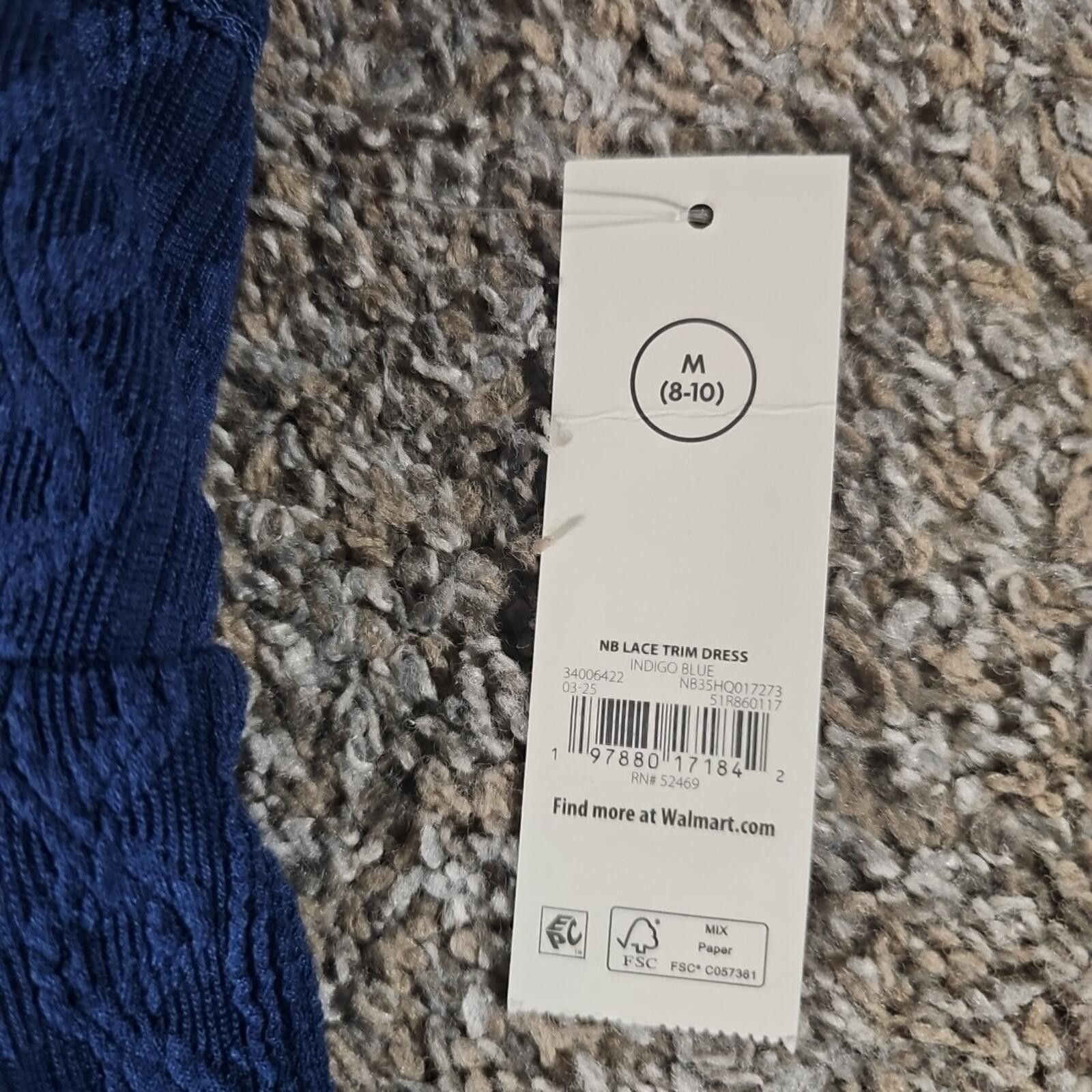 Other No Boundaries Blue Lace Trim Dress M8-10 NWT Size M / US 6-8 / IT 42-44 - 4 Thumbnail