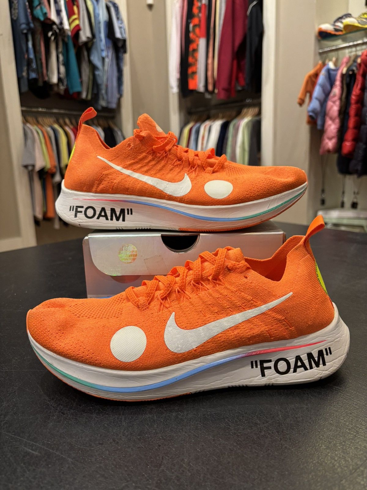 Off-White X Nike Zoom Fly Mercurial 'Off-White Total Orange'