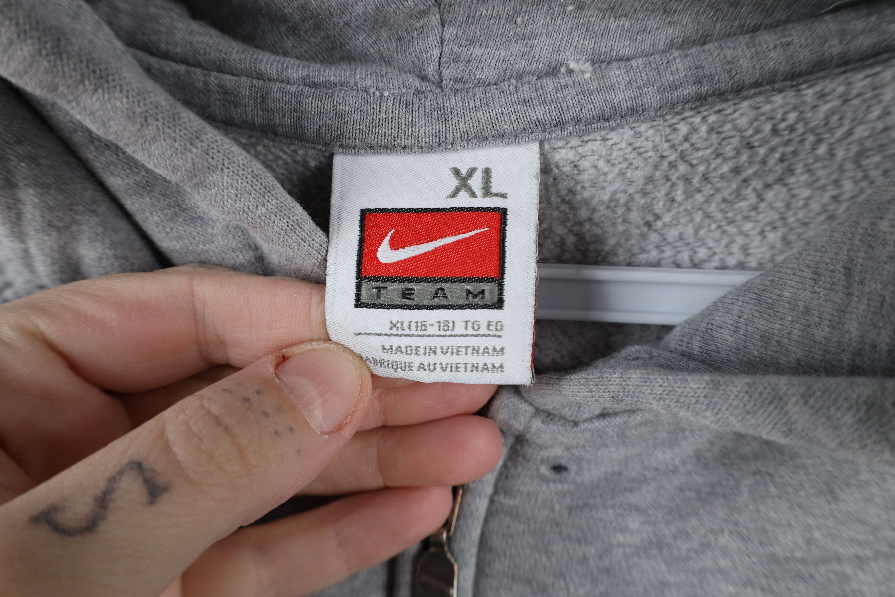 Nike × Vintage Vintage Nike Scott Mini Swoosh Ohio State University Hoodie Size XL / US 12-14 / IT 48-50 - 9 Thumbnail