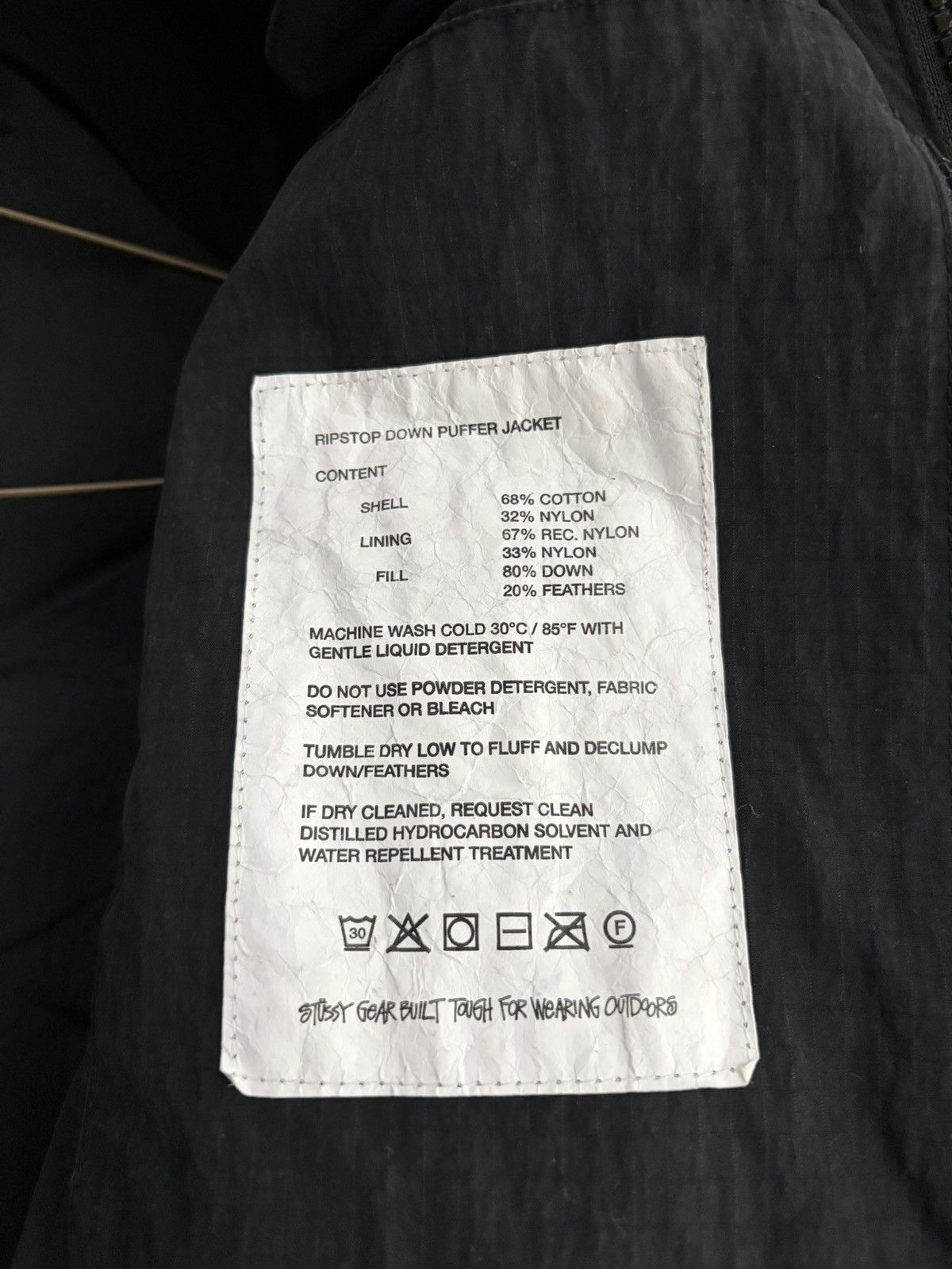 Stussy Stussy Ripstop Down Puffer Jacket Medium Black Size US M / EU 48-50 / 2 - 8 Thumbnail