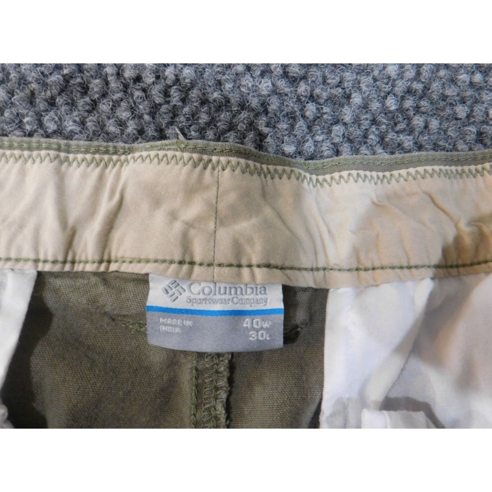Vintage Columbia Pants Mens 40x30 Green Outdoors Hiking Regular Fit Fishing Hunting Chino Straight Pockets Mens Size US 40 / EU 56 - 4 Thumbnail