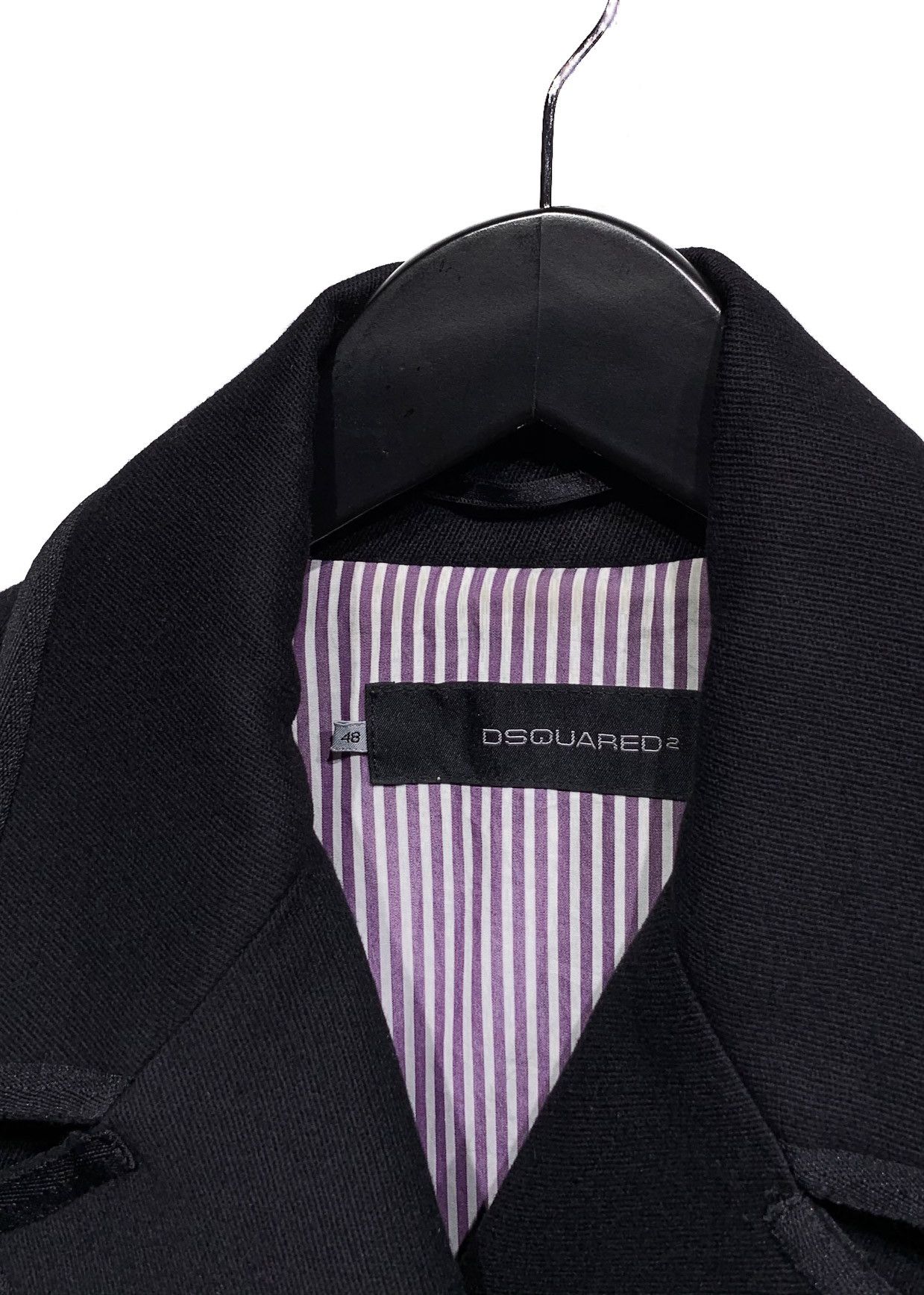 Dsquared2 Dsquared2 Black Double Breasted Peacoat Size US S / EU 44-46 / 1 - 8 Thumbnail