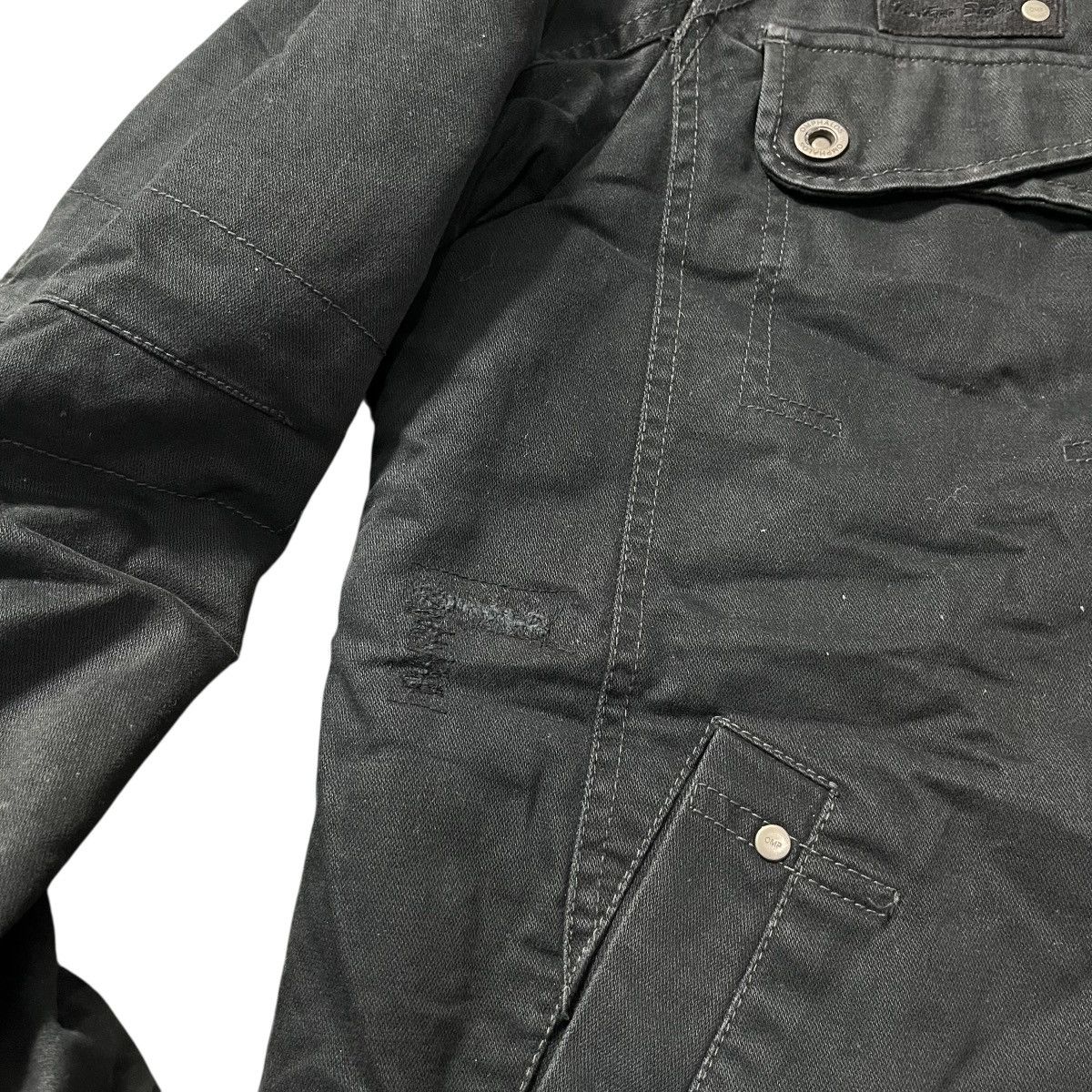 Japanese Brand OMPHALOS Canvas Jacket Fleece Lined Size US L / EU 52-54 / 3 - 13 Thumbnail