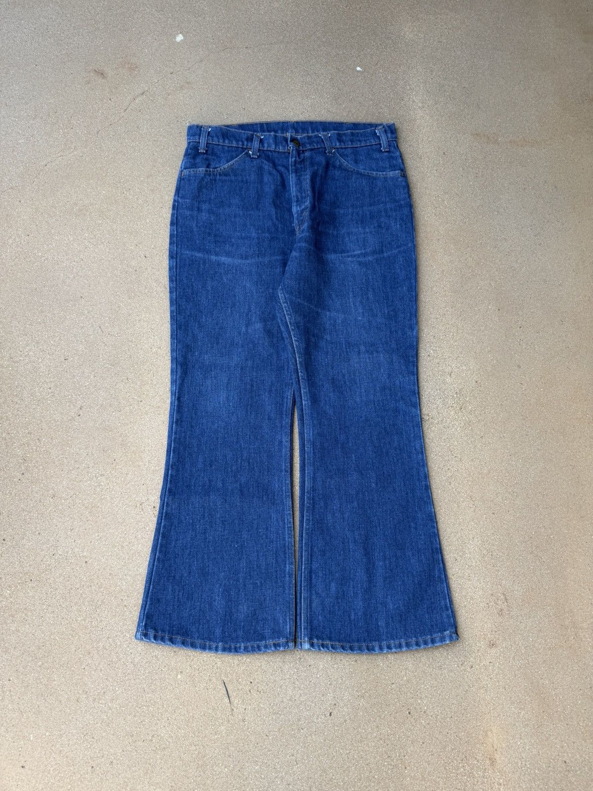 Levi's Vtg 70’s Levi’s 646 Orange Tab Bellbottom Flare Jeans 34x28 Size US 34 / EU 50 - 1 Thumbnail