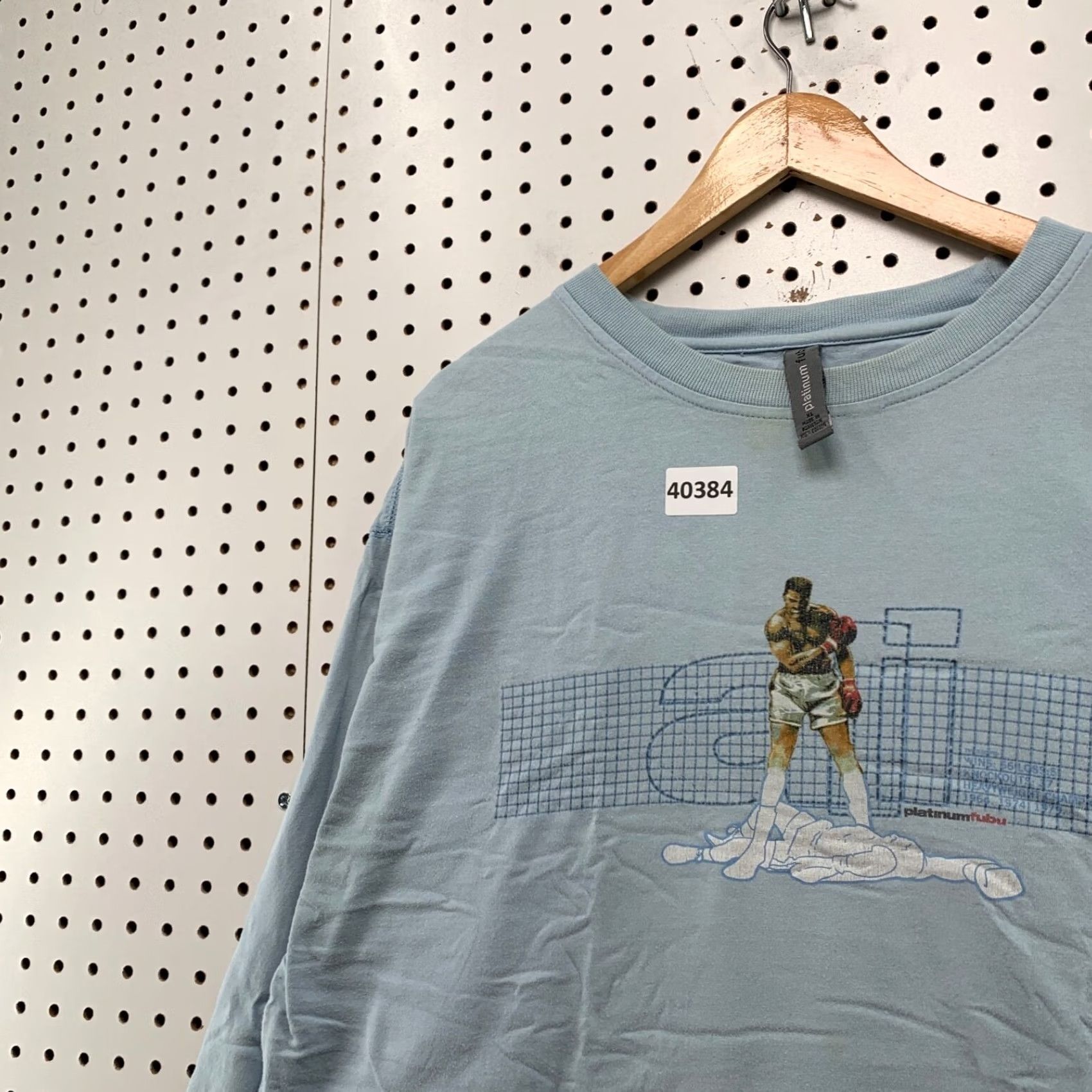 Fubu VINTAGE FUBU Ali Shirt Mens XL Blue Long Sleeve Hip Hop Distress Size US XL / EU 56 / 4 - 5 Thumbnail
