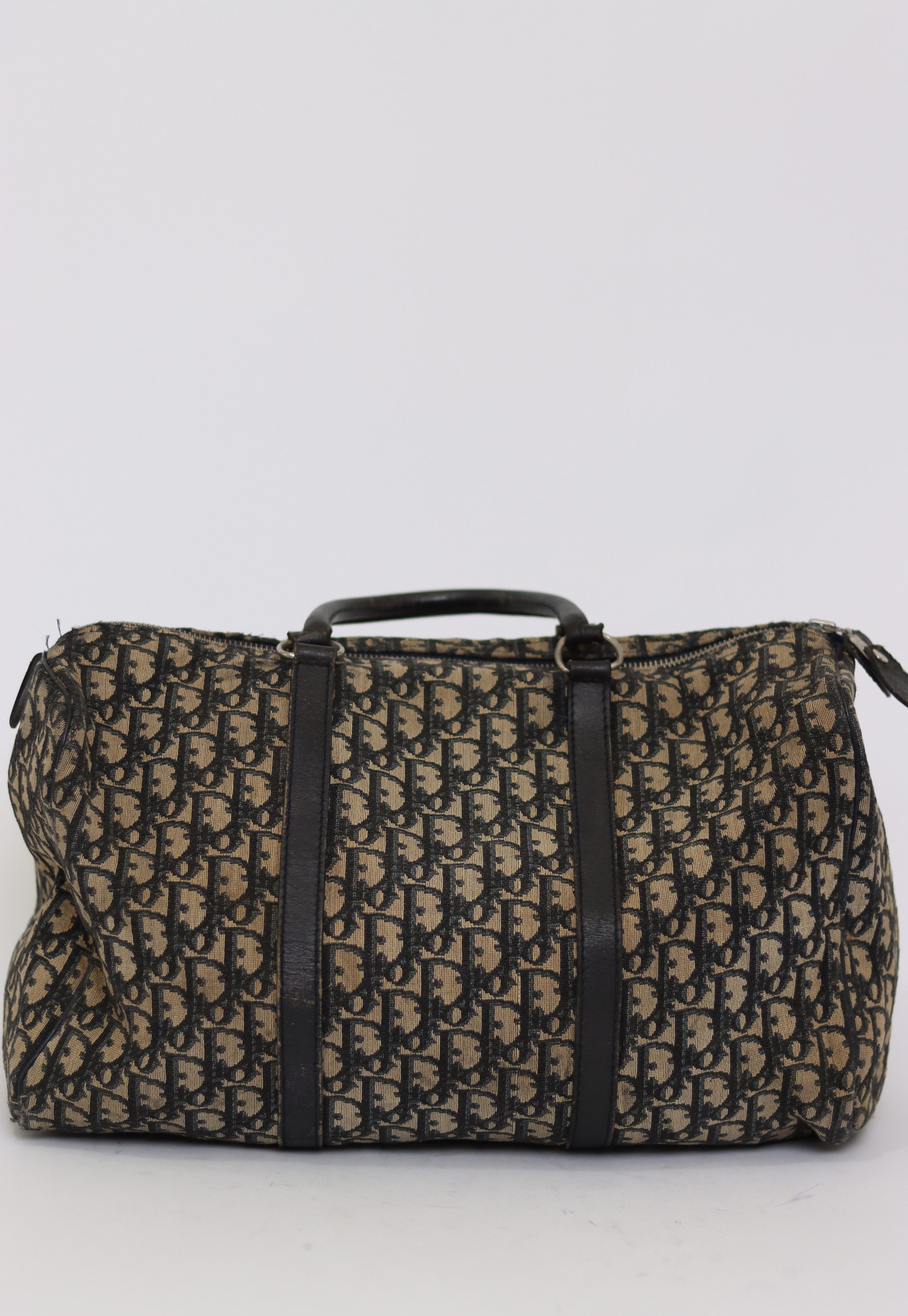 Dior × Vintage VINTAGE CHRISTIAN DIOR Monogram Duffle Navy Blue Size ONE SIZE - 2 Thumbnail
