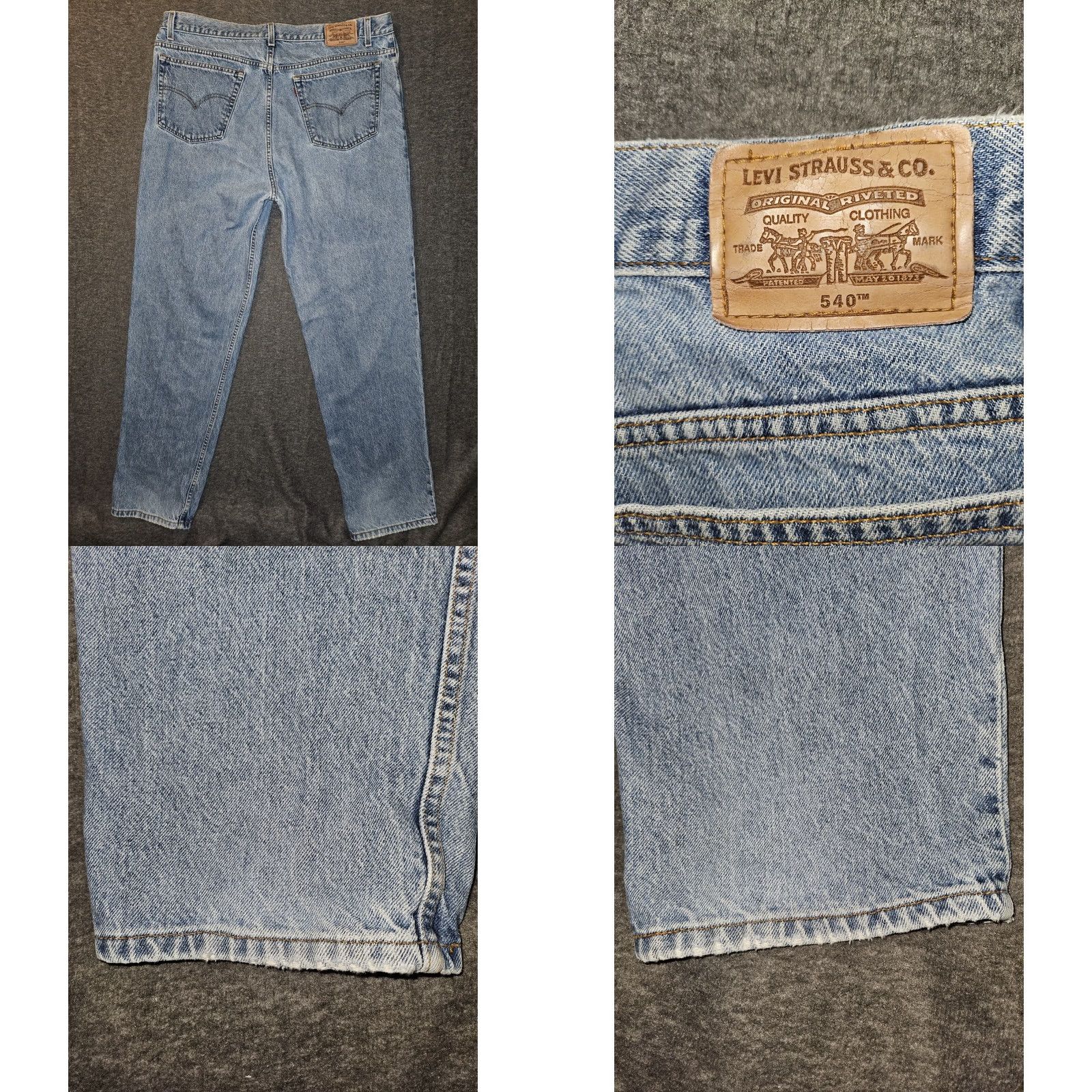 Levi's VINTAGE Levi's 540 Relaxed Straight Jeans Mens 42x34 Brown Tab 90's Grunge 80s 90s Easy Care Pockets Denim Mexico Regular Men Size US 42 / EU 58 - 8 Thumbnail