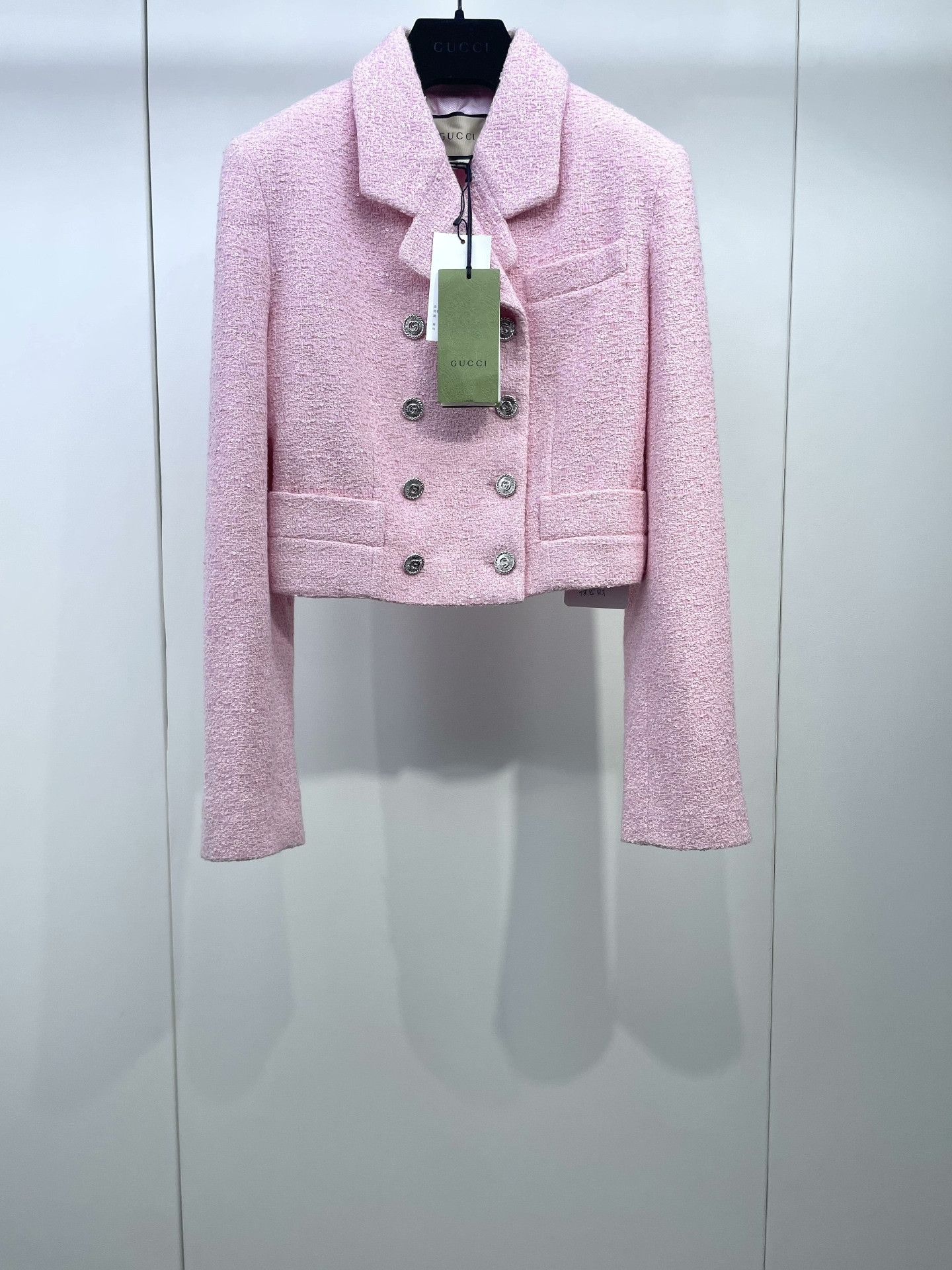 Gucci Gucci Pink Double-Breasted Short Coat Size M / US 6-8 / IT 42-44 - 1 Thumbnail