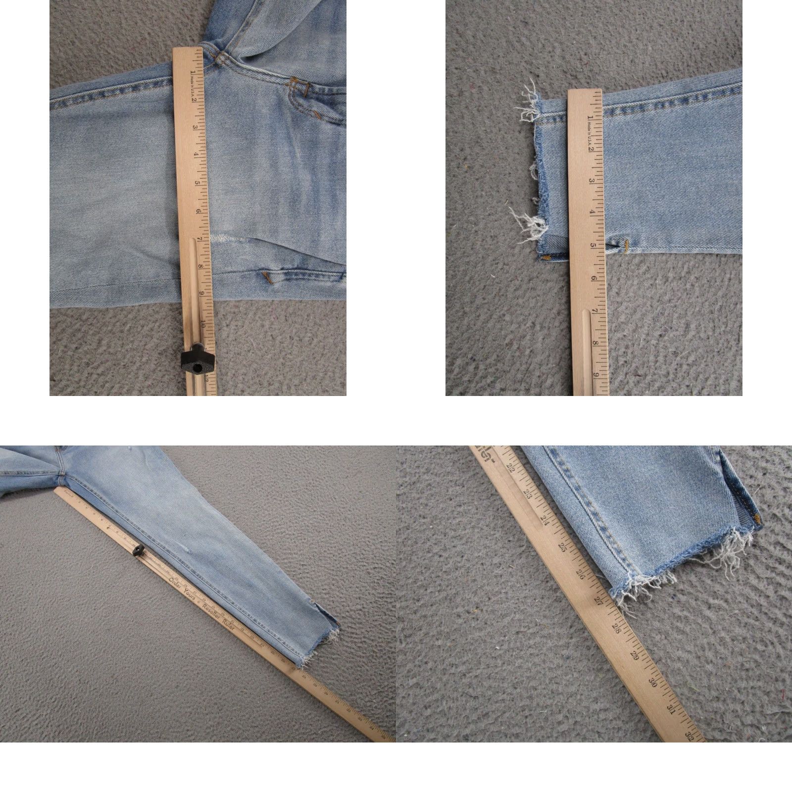 Vintage Kensie Jeans Ultimate Skinny High Rise Slit Ankle Denim Jeans 6 Blue Cotton 5-Pocket Womens Size 28" / US 6 / IT 42 - 8 Thumbnail