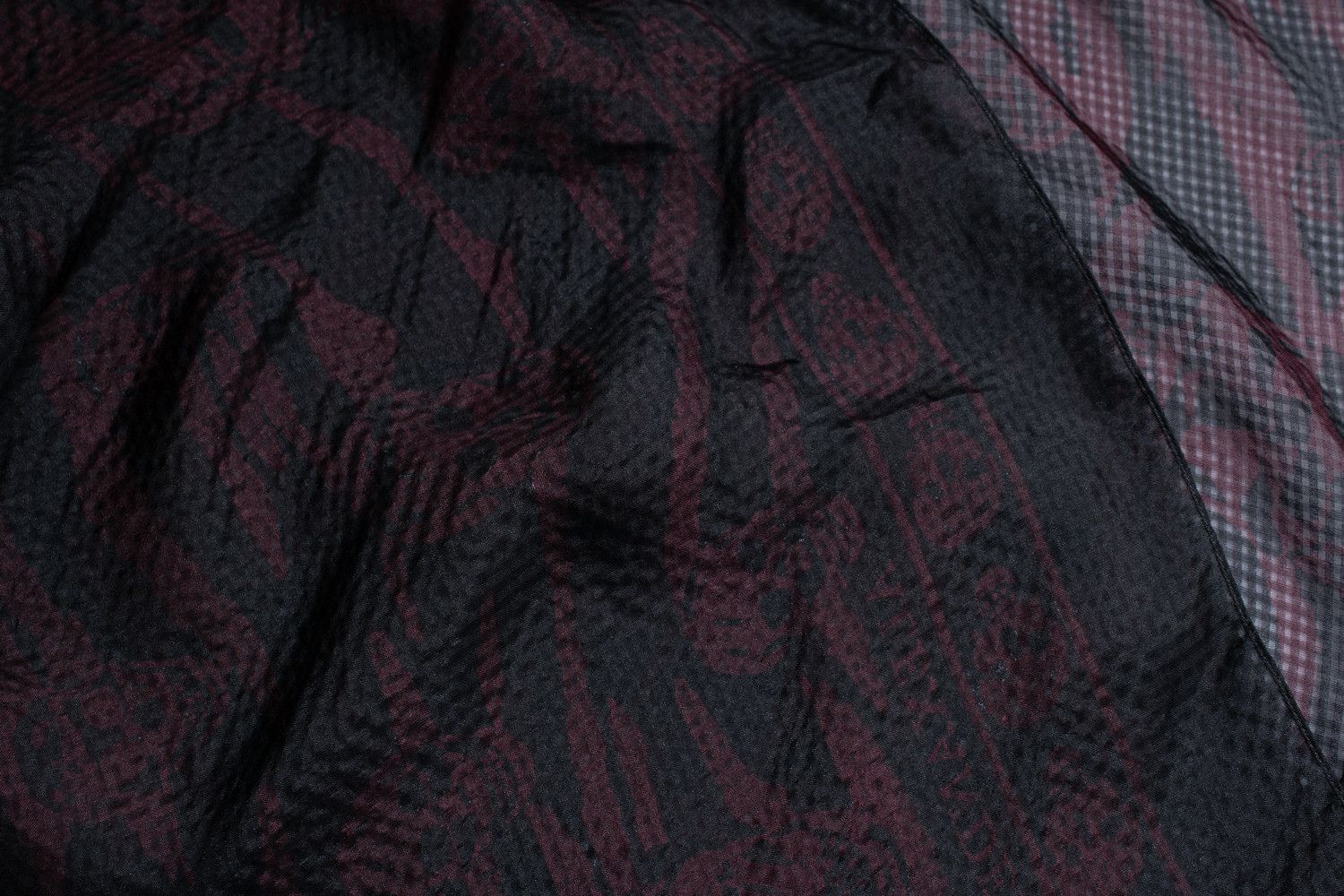 Alexander McQueen Alexander McQueen, sheer skull printed scarf Size ONE SIZE - 3 Thumbnail