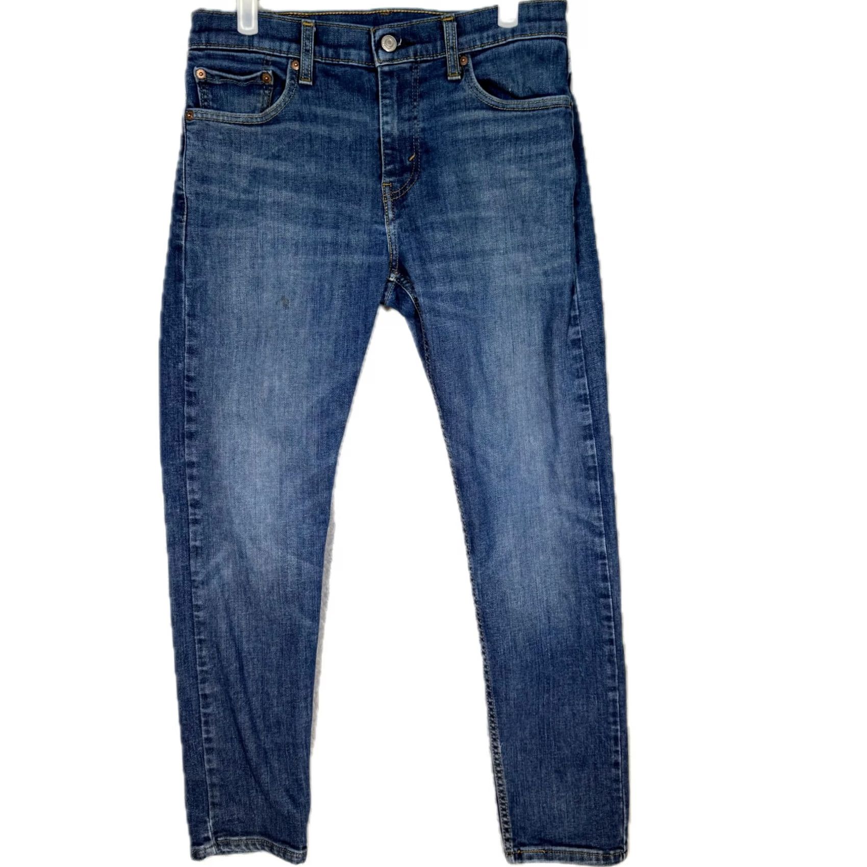 Levi's Levi’s 502 Jeans Men’s 30x28 Blue Denim Stretch Mid-Rise Straight Leg Regular Fit Size US 30 / EU 46 - 2 Thumbnail