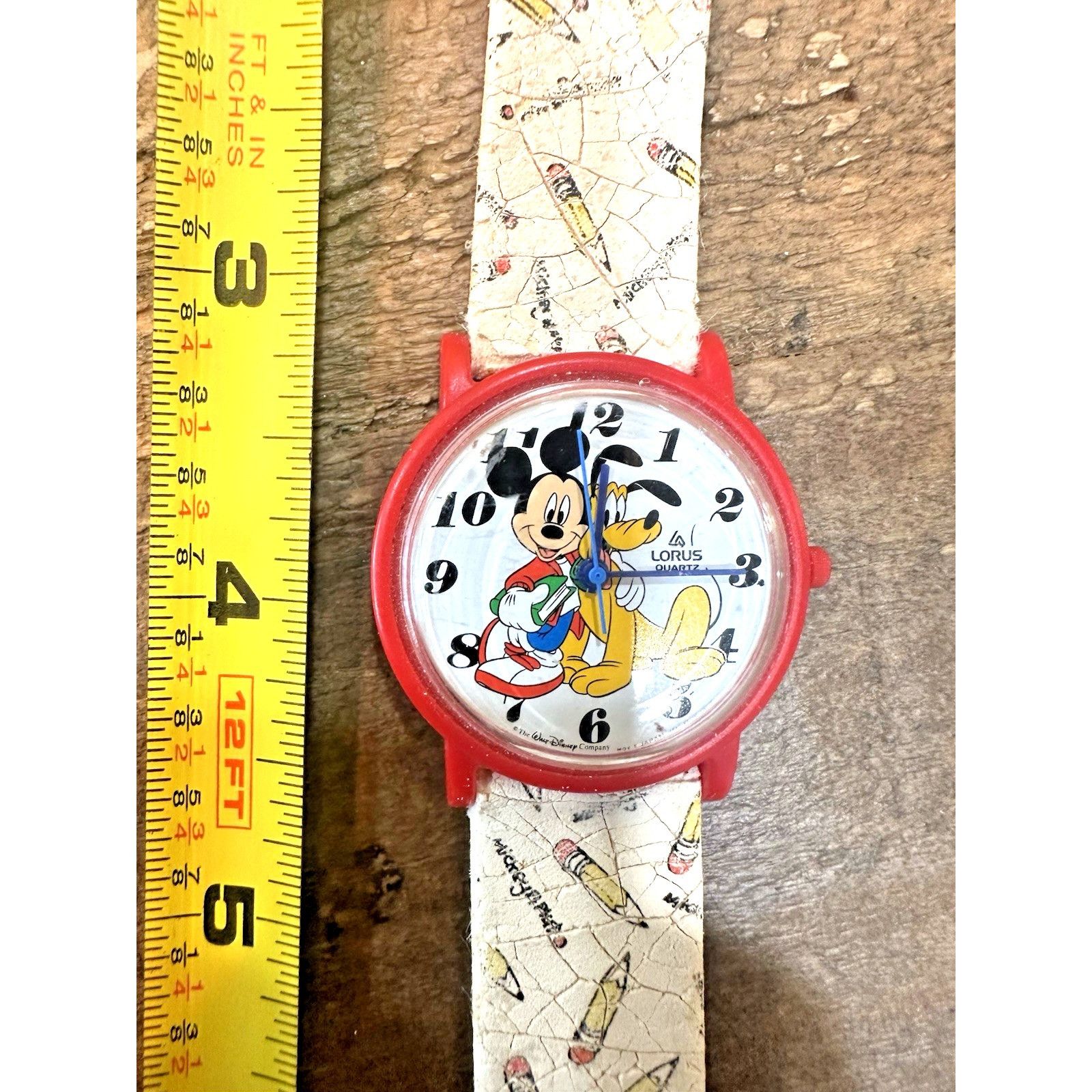Disney Lorus Disney Watch – Mickey Mouse & Pluto – Vintage Red Case Size ONE SIZE - 2 Thumbnail
