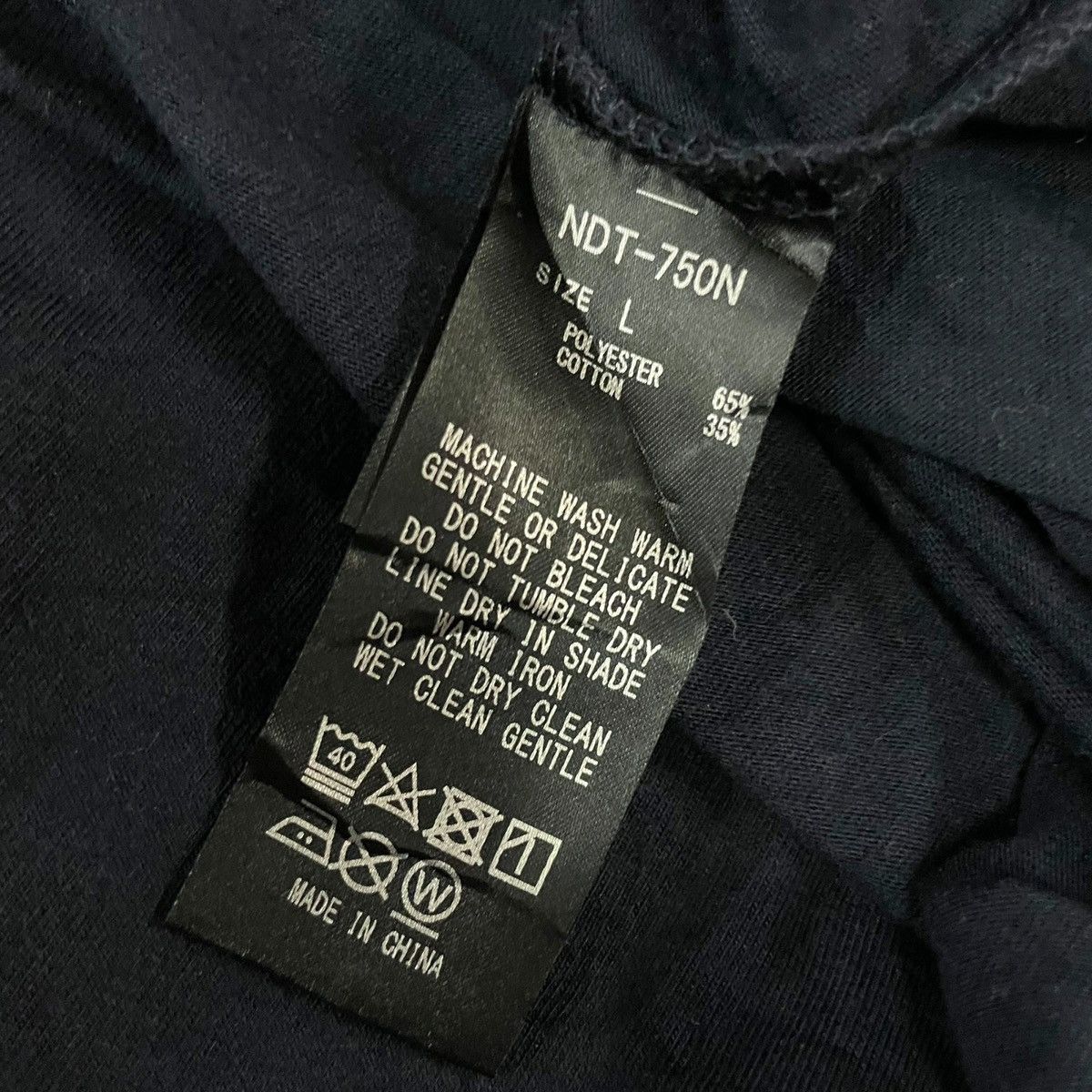 Number (N)ine Number (N)ine DENIM L/S Navy Tee Size US L / EU 52-54 / 3 - 12 Thumbnail
