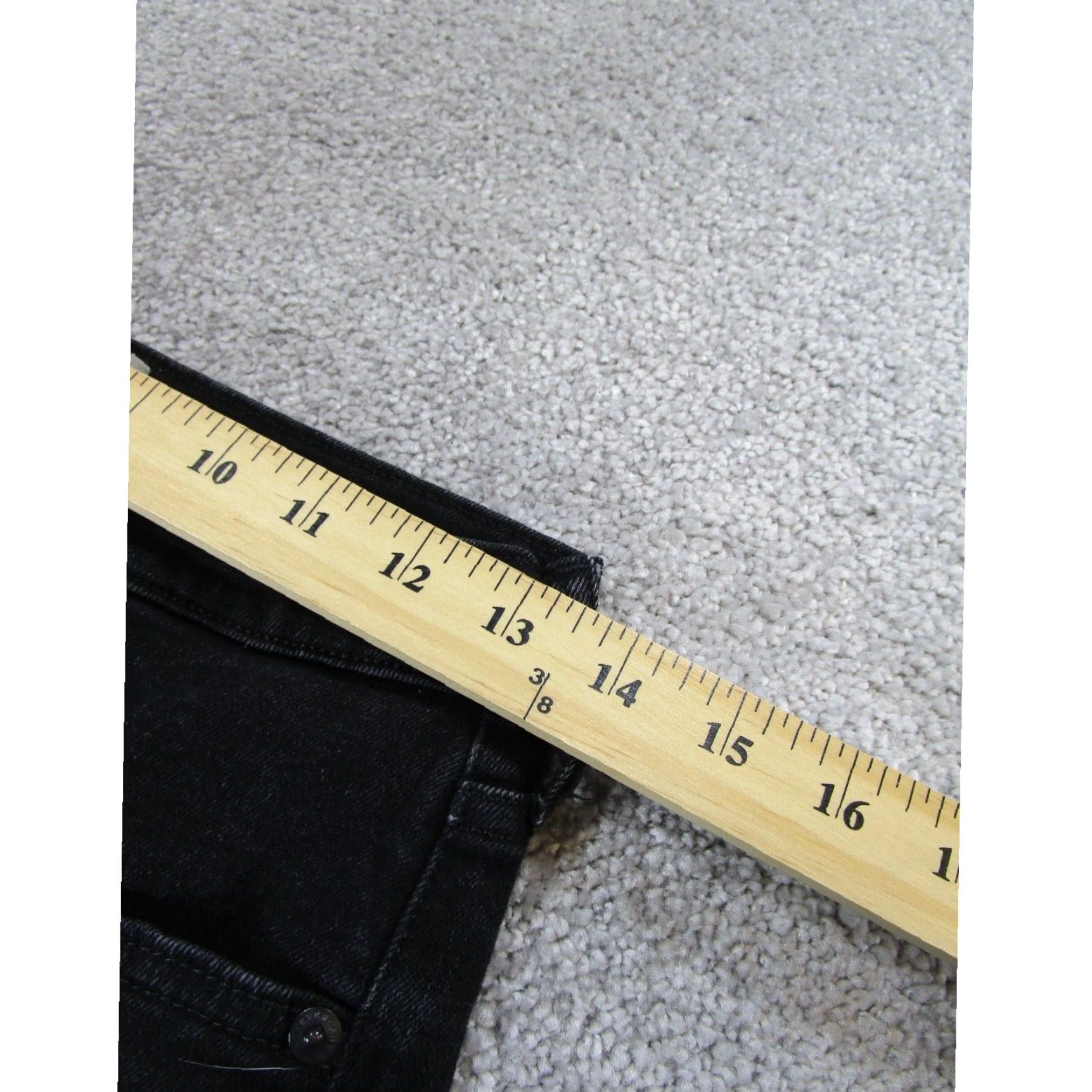 Everlane Womens Everlane Jeans Authentic Stretch Skinny Black Denim XL Extra Large Size 29" - 6 Thumbnail