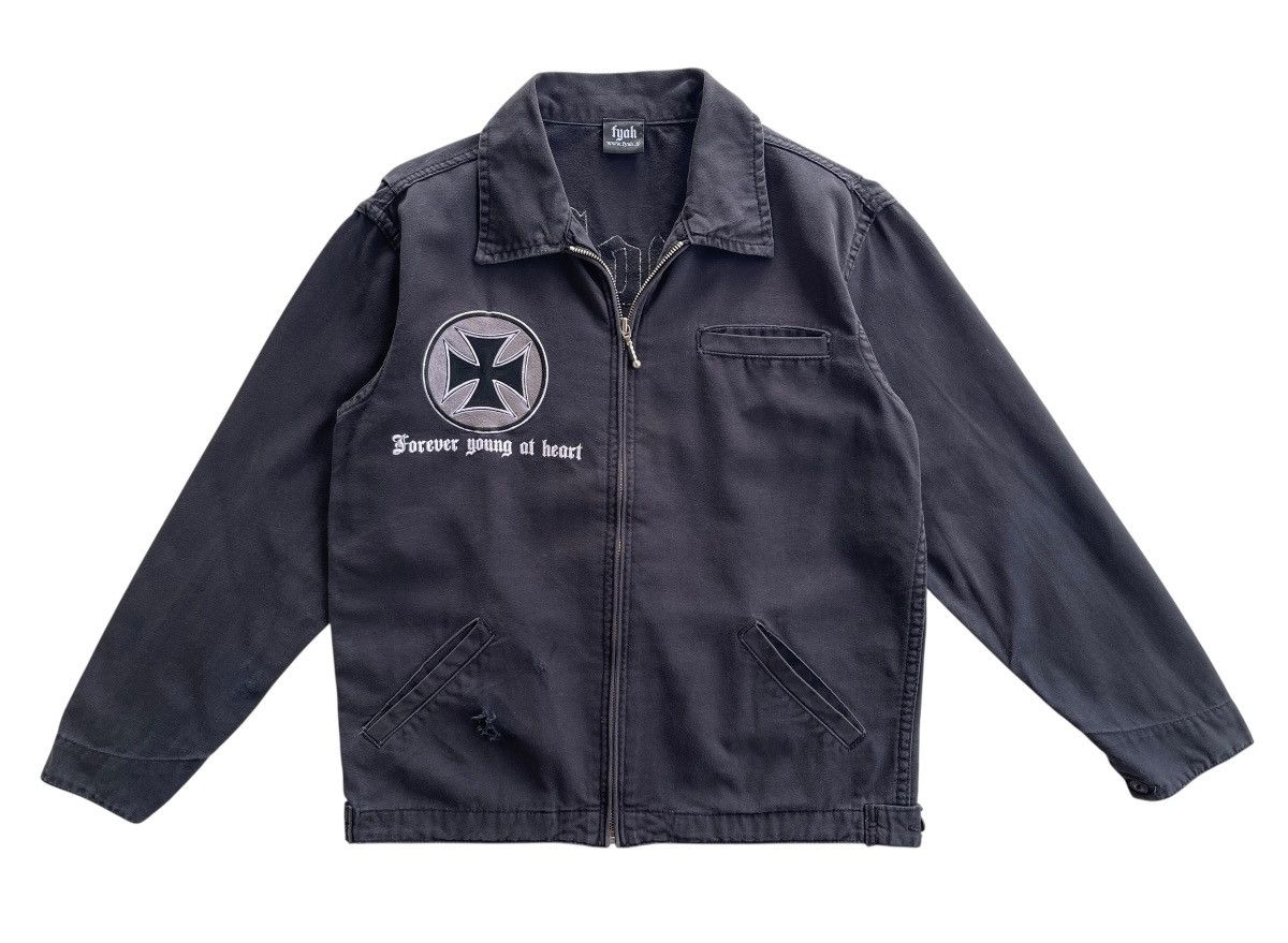 Japanese Brand FYAH Choppers Workers Sunfaded Jacket Size US S / EU 44-46 / 1 - 3 Thumbnail
