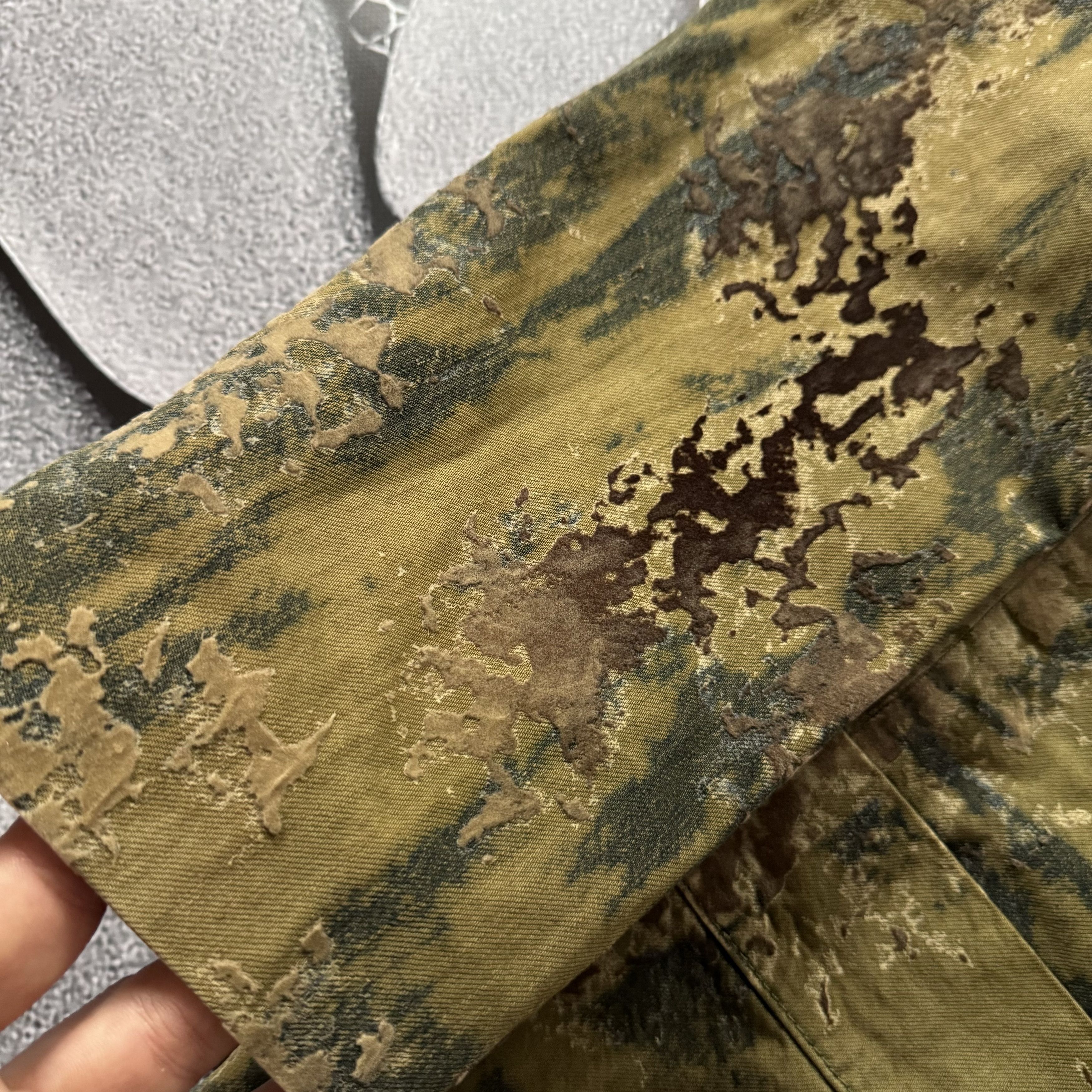 Jean Paul Gaultier × Vintage JEAN PAUL GAULTIER ARCHIVE CAMO SUEDE BLAZER VINTAGE JACKET Size US M / EU 48-50 / 2 - 4 Thumbnail