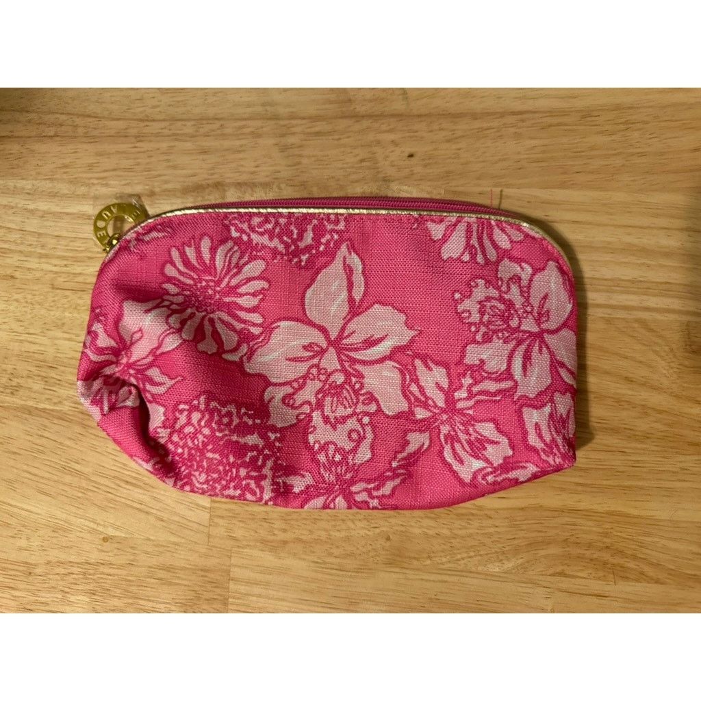 Lilly Pulitzer Lilly Pulitzer Pink Floral Cosmetic Makeup Bag Pouch, New Size ONE SIZE - 2 Thumbnail